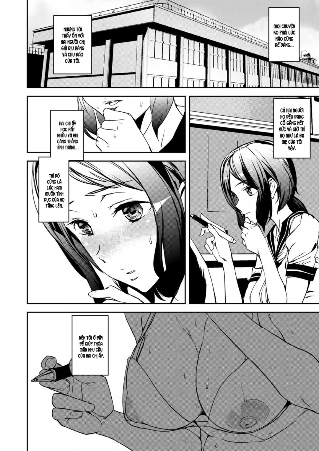 Mỗi ngày cùng hai chị gái - Chap 01 trang 9