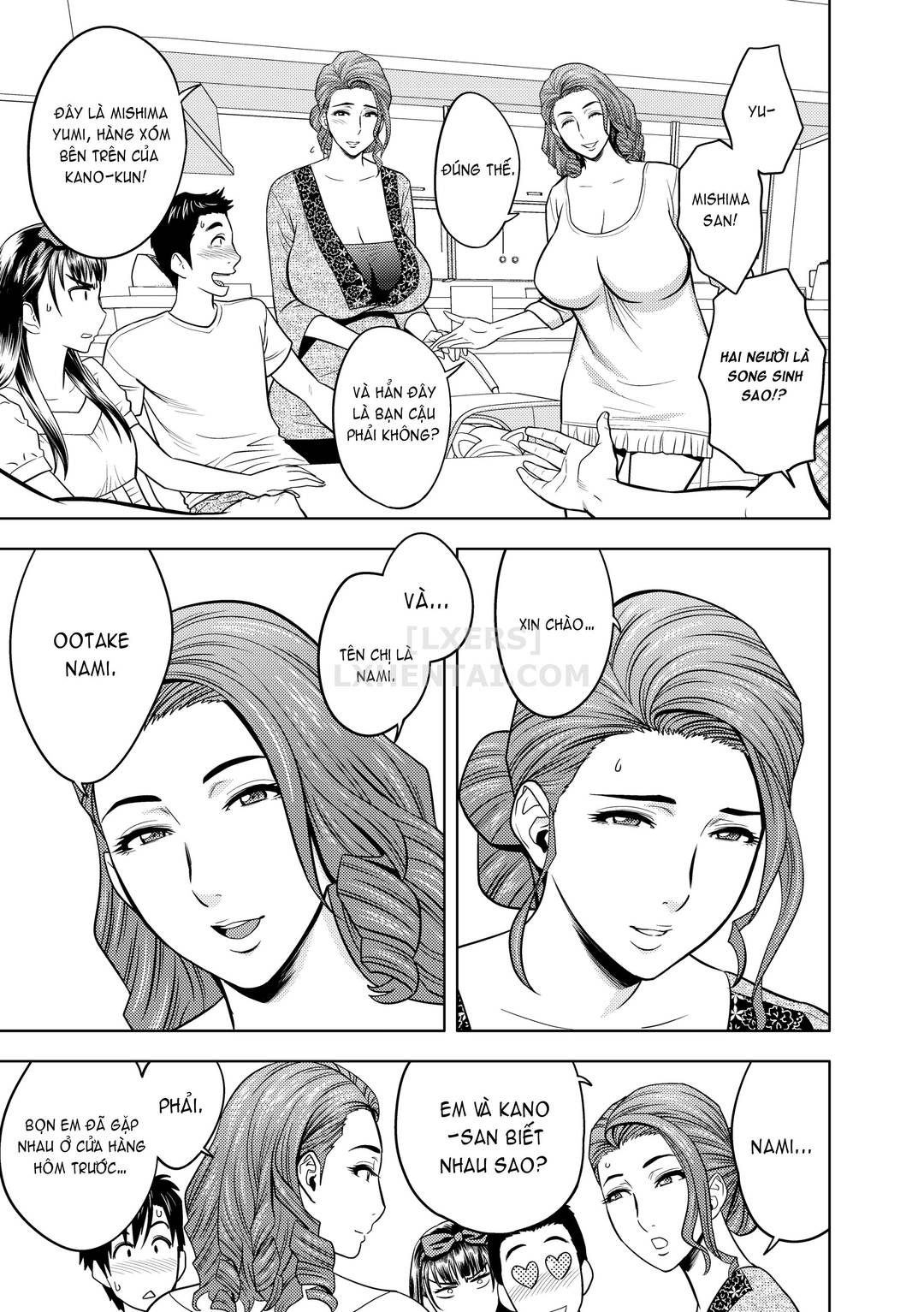 Hai chị em sinh đôi tầng trên (không che) - Chap 02 trang 8