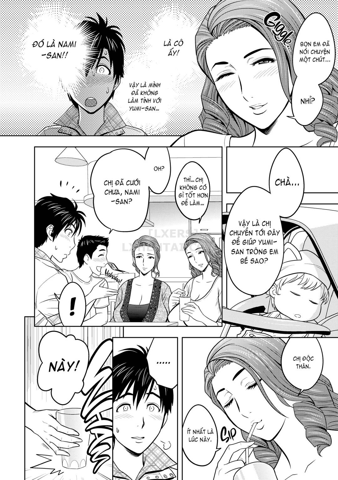 Hai chị em sinh đôi tầng trên (không che) - Chap 02 trang 9