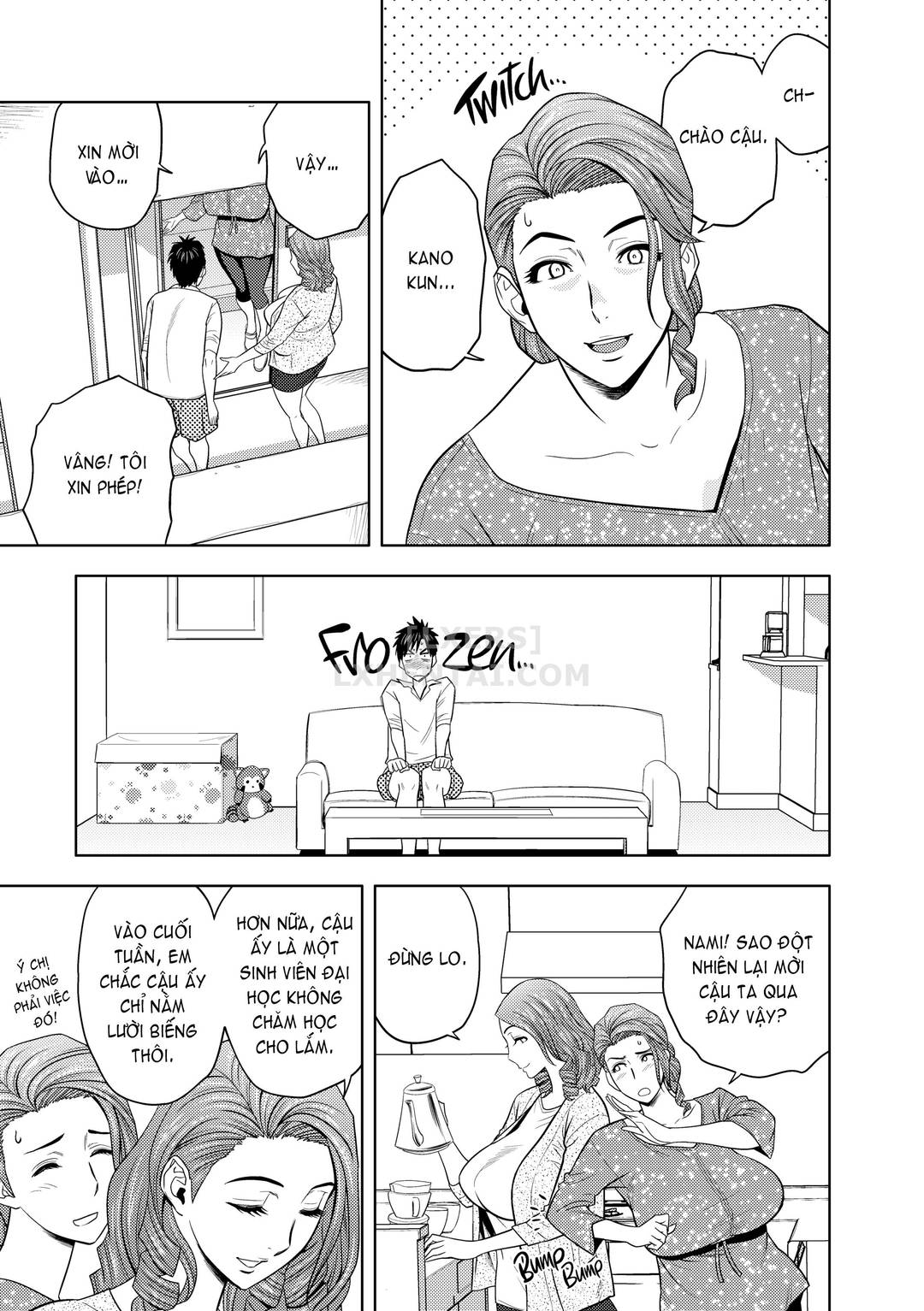 Hai chị em sinh đôi tầng trên (không che) - Chap 03 trang 10