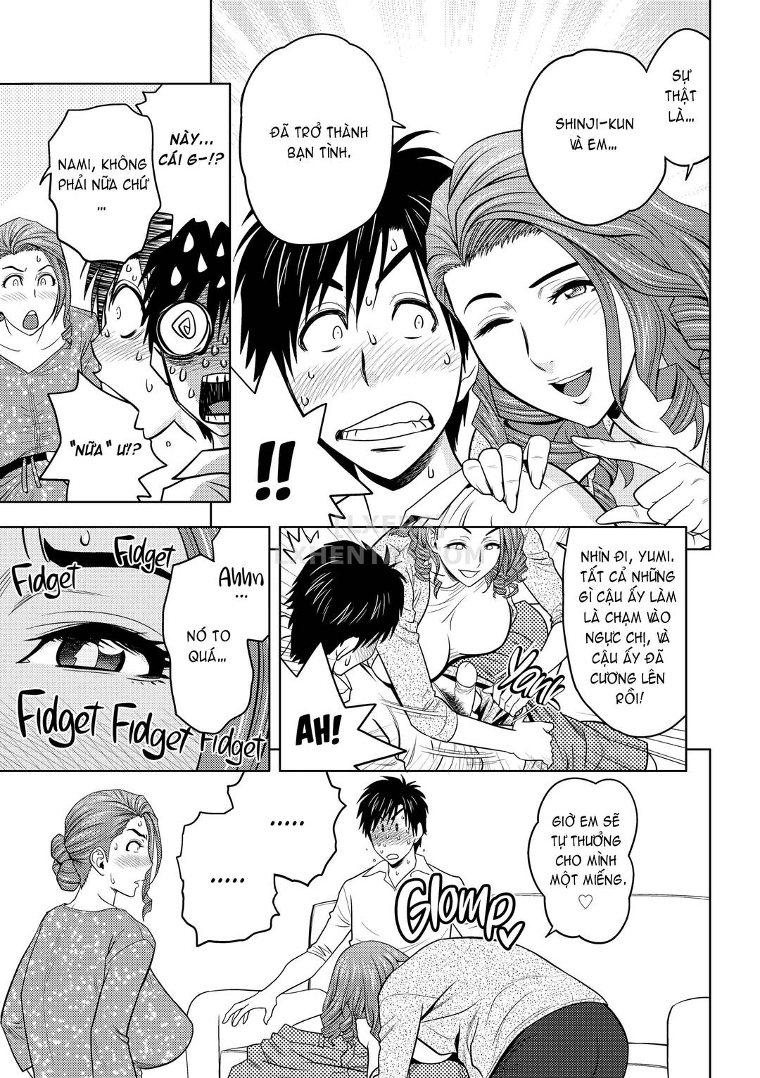 Hai chị em sinh đôi tầng trên (không che) - Chap 03 trang 14