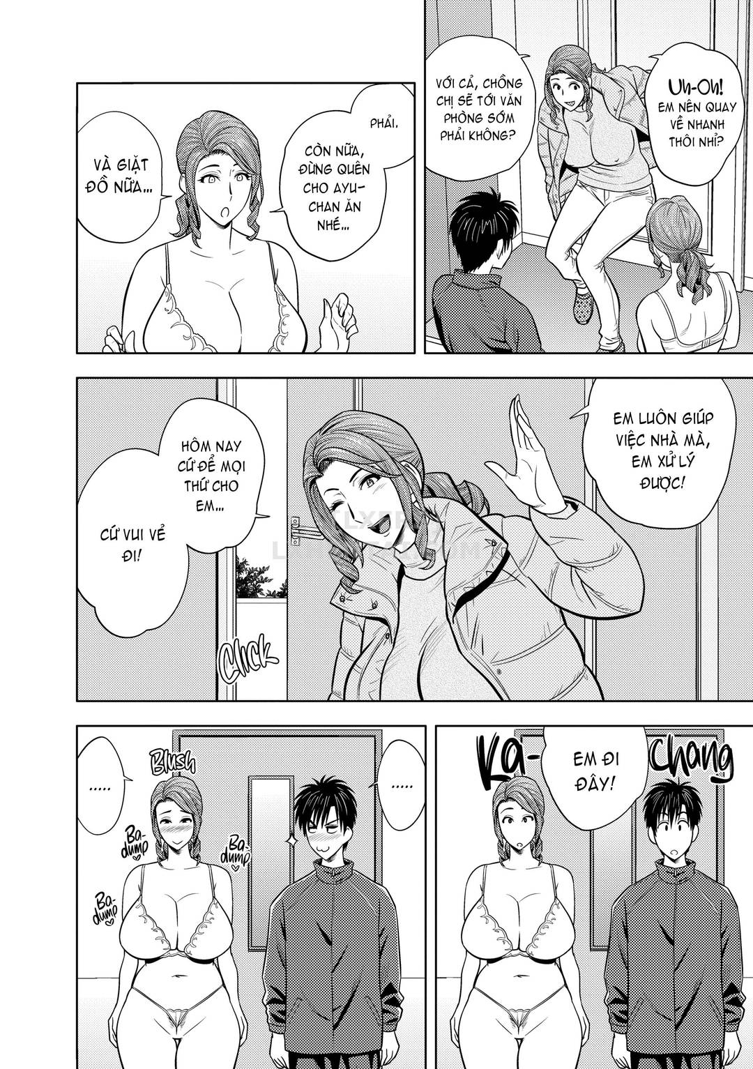 Hai chị em sinh đôi tầng trên (không che) - Chap 14 trang 9