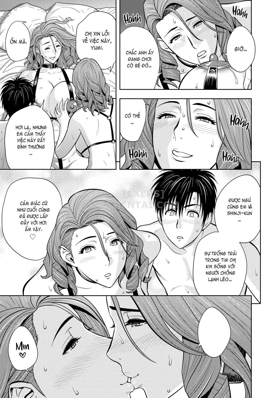 Hai chị em sinh đôi tầng trên (không che) - Chap 15 trang 16