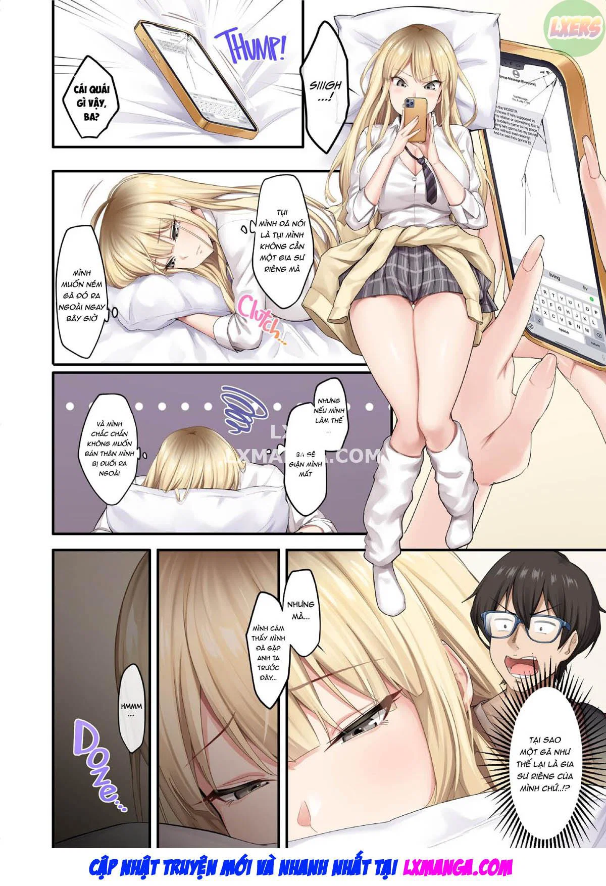 Bài học tại gia với mấy em gyaru quyến rũ - Ch. 01 trang 8
