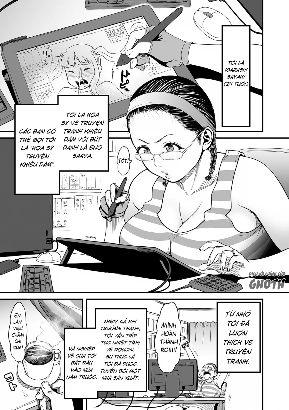 It’s Not a Fantasy That The Female Erotic Mangaka Is a Pervert - Chapter 1 trang 14