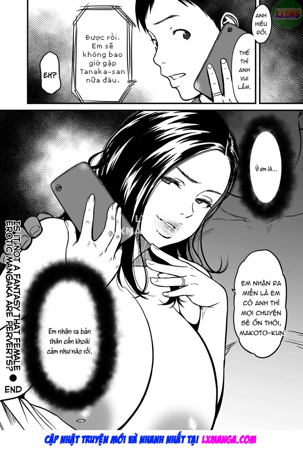 It’s Not a Fantasy That The Female Erotic Mangaka Is a Pervert - Chapter 7 END trang 27