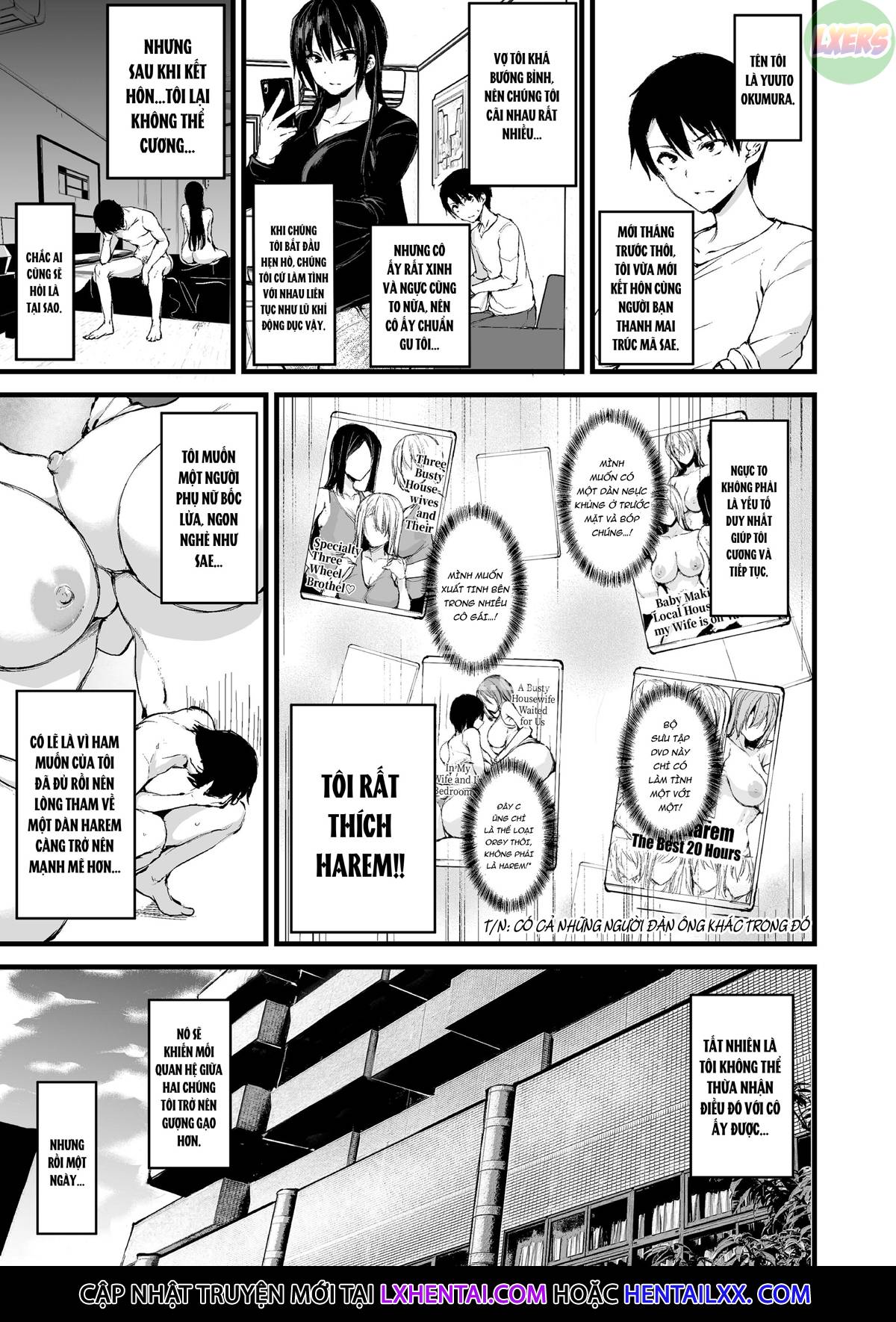 Kyonyuu ga Futari Inai to Bokki Shinai Otto no Tame ni Tomodachi o Tsurete Kita Tsuma - Chap 1 trang 6