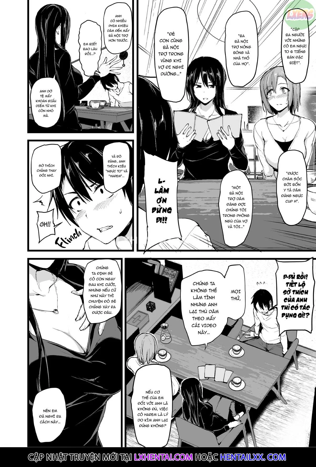 Kyonyuu ga Futari Inai to Bokki Shinai Otto no Tame ni Tomodachi o Tsurete Kita Tsuma - Chap 1 trang 9