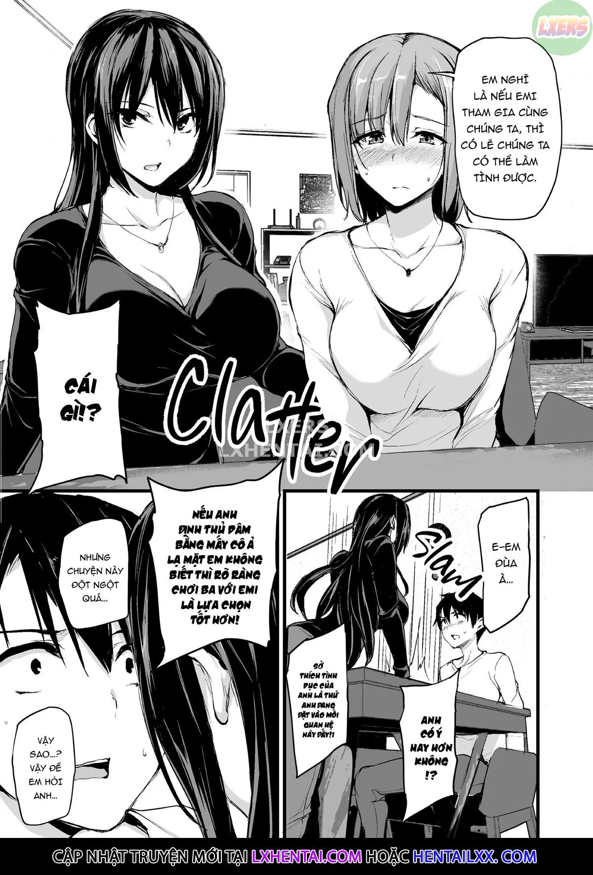 Kyonyuu ga Futari Inai to Bokki Shinai Otto no Tame ni Tomodachi o Tsurete Kita Tsuma - Chap 1 trang 10