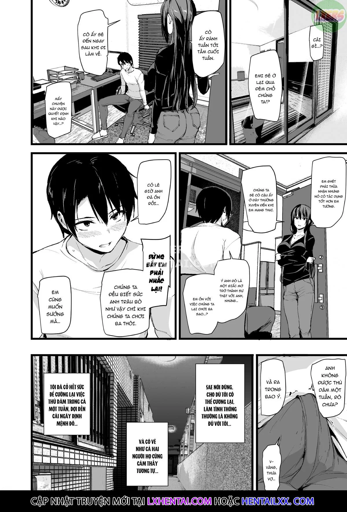 Kyonyuu ga Futari Inai to Bokki Shinai Otto no Tame ni Tomodachi o Tsurete Kita Tsuma - Chap 1 trang 31
