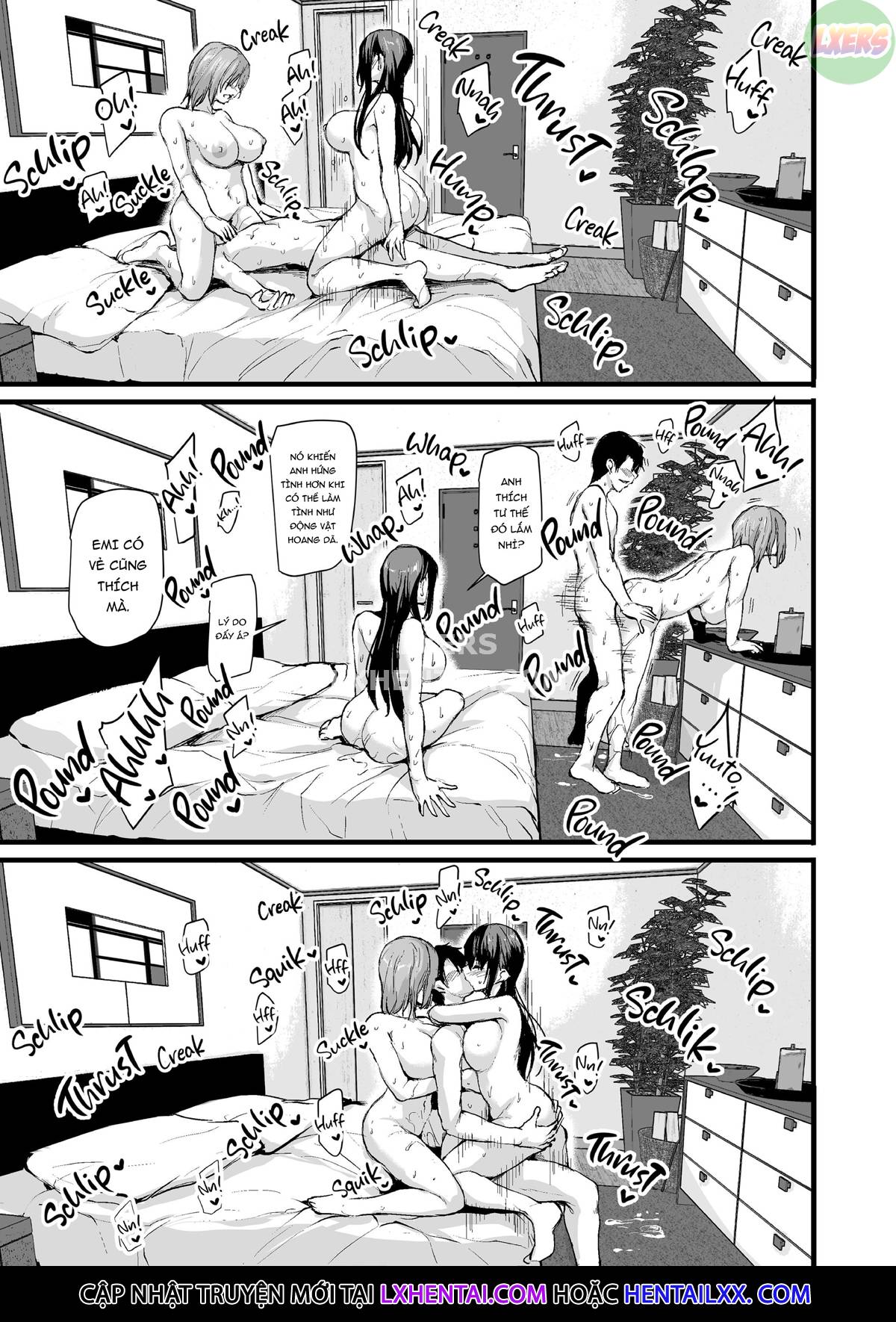 Kyonyuu ga Futari Inai to Bokki Shinai Otto no Tame ni Tomodachi o Tsurete Kita Tsuma - Chap 1 trang 52