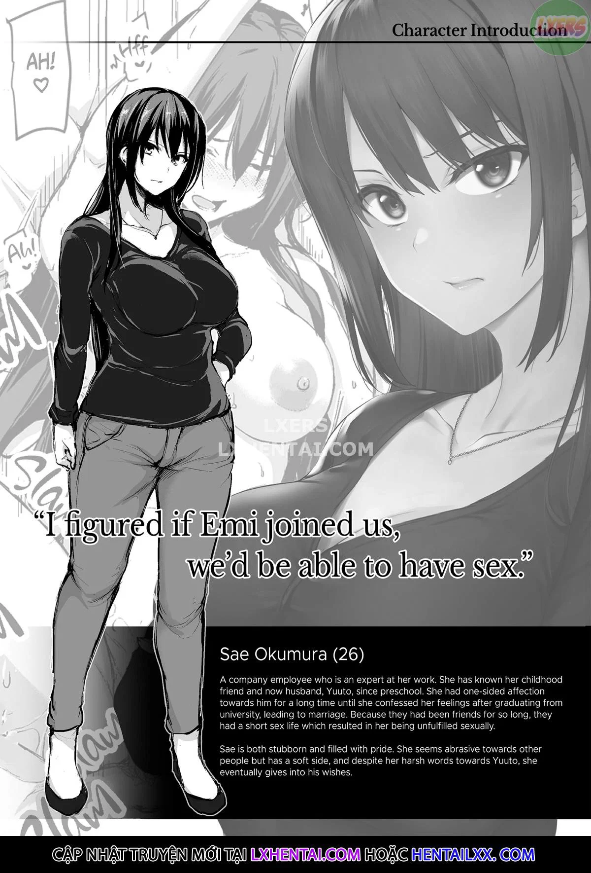 Kyonyuu ga Futari Inai to Bokki Shinai Otto no Tame ni Tomodachi o Tsurete Kita Tsuma - Chap 1 trang 61