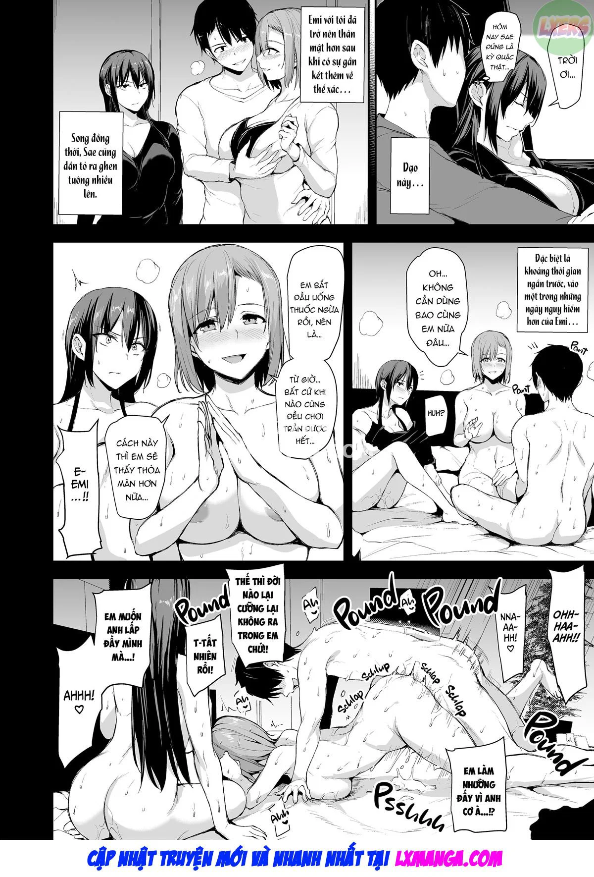 Kyonyuu ga Futari Inai to Bokki Shinai Otto no Tame ni Tomodachi o Tsurete Kita Tsuma - Chap 2 - [END] trang 6