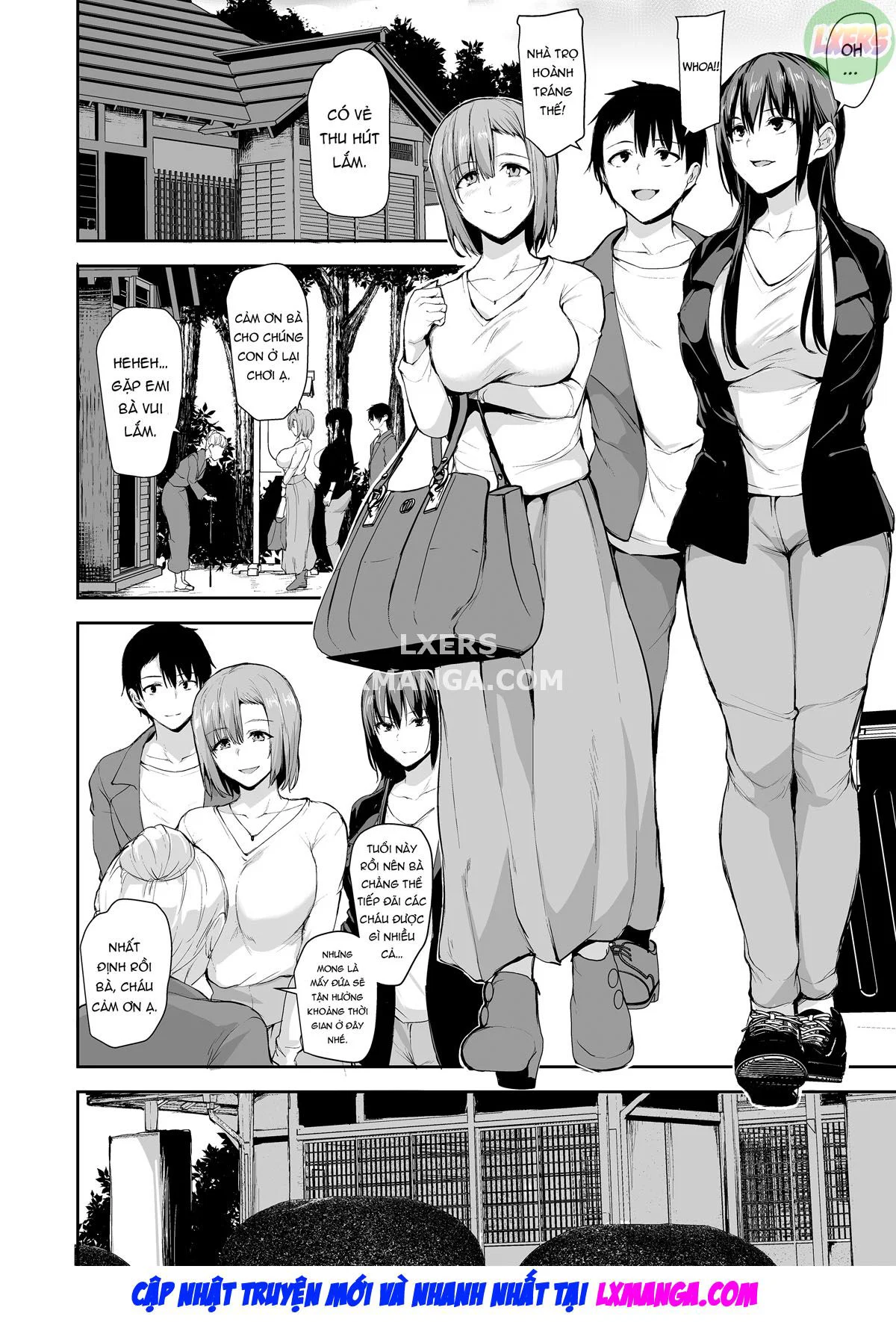 Kyonyuu ga Futari Inai to Bokki Shinai Otto no Tame ni Tomodachi o Tsurete Kita Tsuma - Chap 2 - [END] trang 8