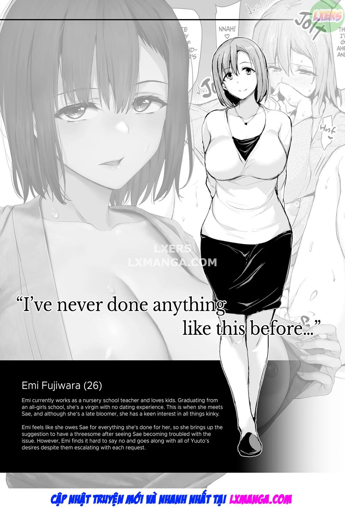 Kyonyuu ga Futari Inai to Bokki Shinai Otto no Tame ni Tomodachi o Tsurete Kita Tsuma - Chap 2 - [END] trang 61