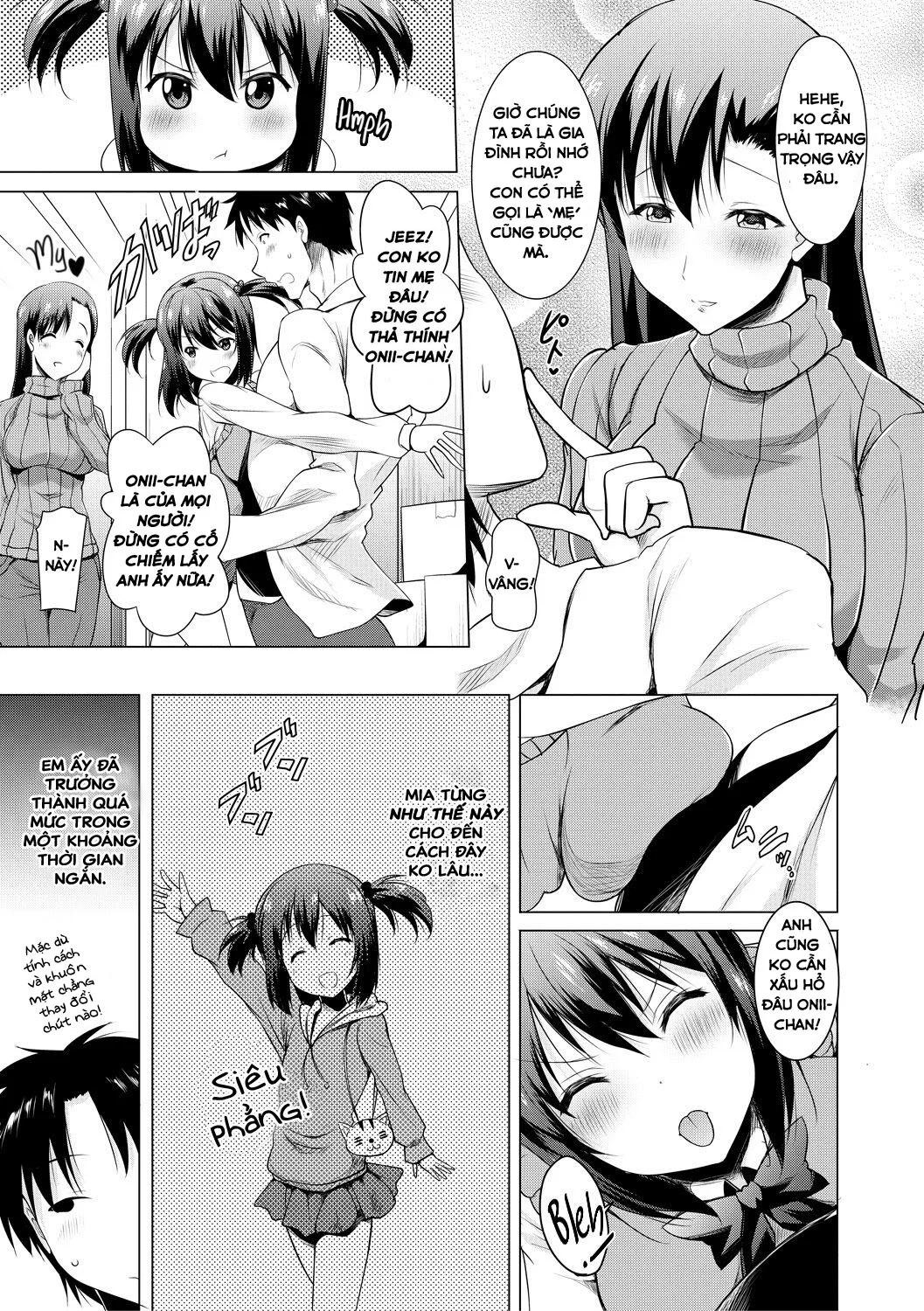 Kyonyuu Oyako no Shita to Shikyuu ni Renzoku Shasei - Chap 1 trang 5
