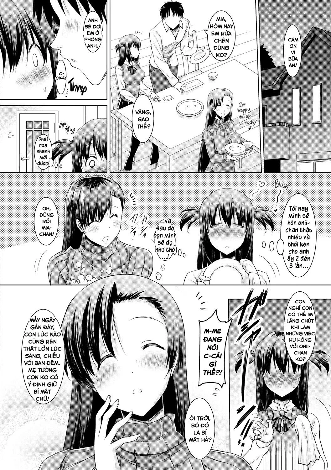 Kyonyuu Oyako no Shita to Shikyuu ni Renzoku Shasei - Chap 2 trang 4