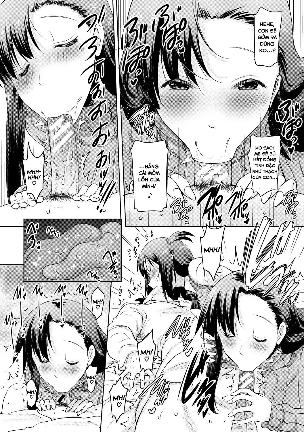 Kyonyuu Oyako no Shita to Shikyuu ni Renzoku Shasei - Chap 2 trang 10