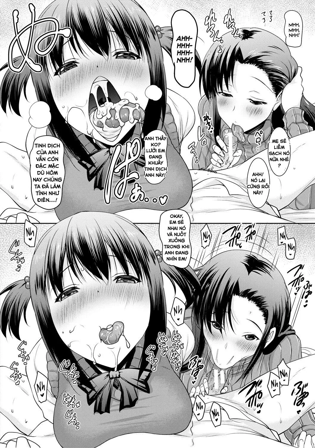 Kyonyuu Oyako no Shita to Shikyuu ni Renzoku Shasei - Chap 2 trang 14