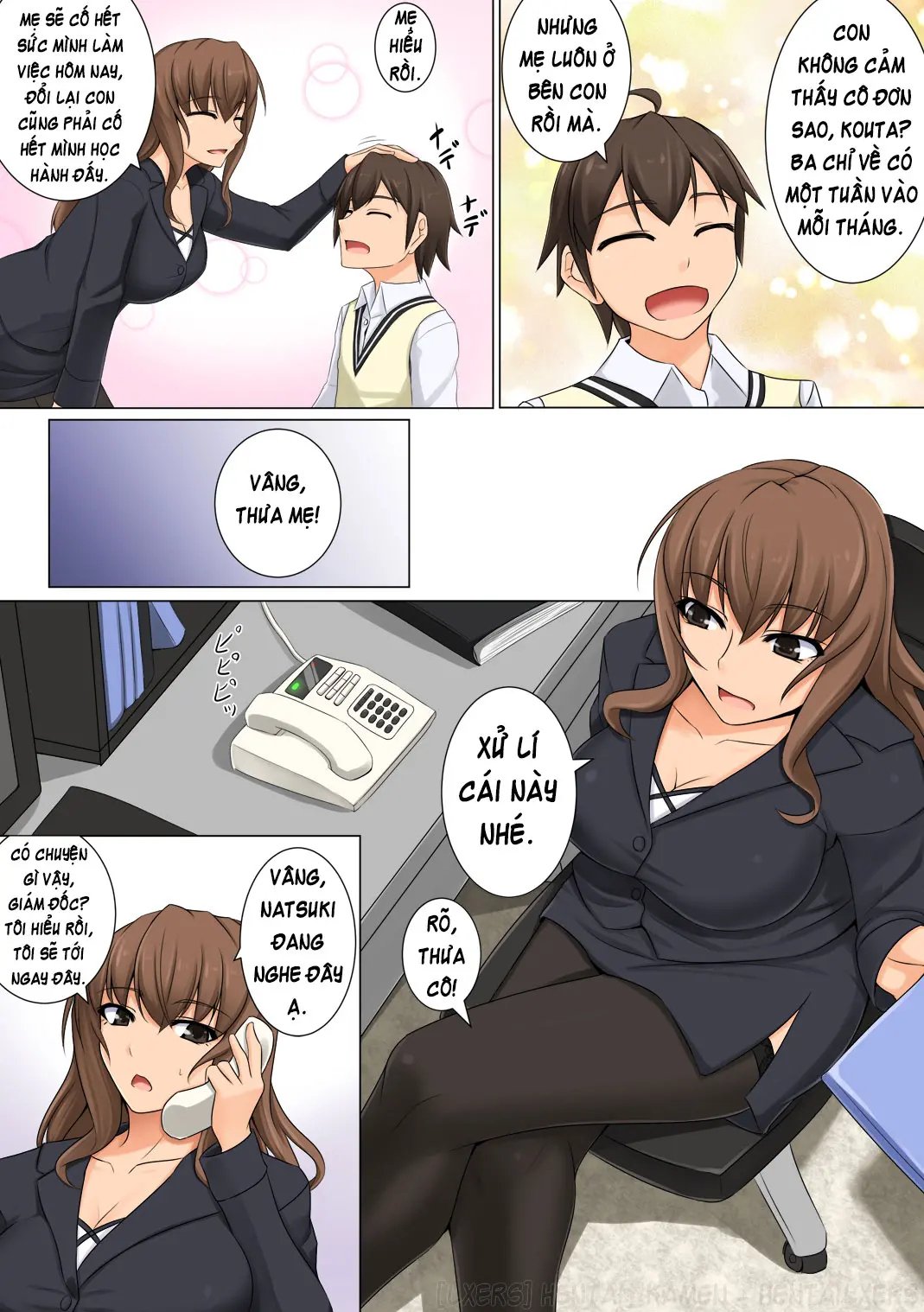 Mama ga Kakurete Seisettai ~Daisuki na Mama ga Ie de Azukatta Shachou no Kuso Musuko no Chinpo no Toriko ni Sarete ita~ - Mama ga Kakurete Seisettai ~Daisuki na Mama ga Ie de Azukatta Shachou no Kuso Musuko no Chinpo no Toriko ni Sarete ita~ trang 4