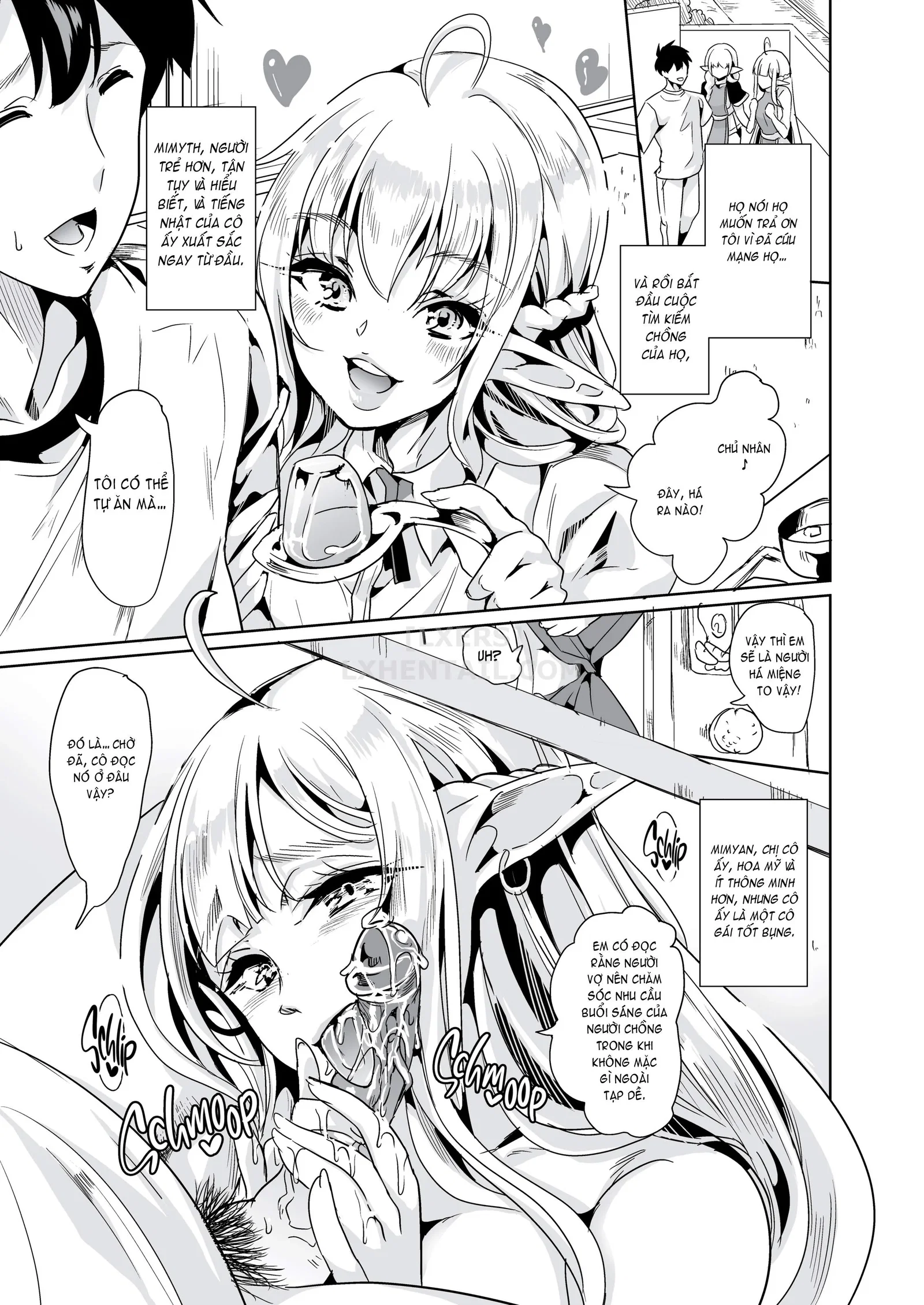 Chị Em Elf Dâm Đãng Tìm Chồng - Chapter 1 trang 10