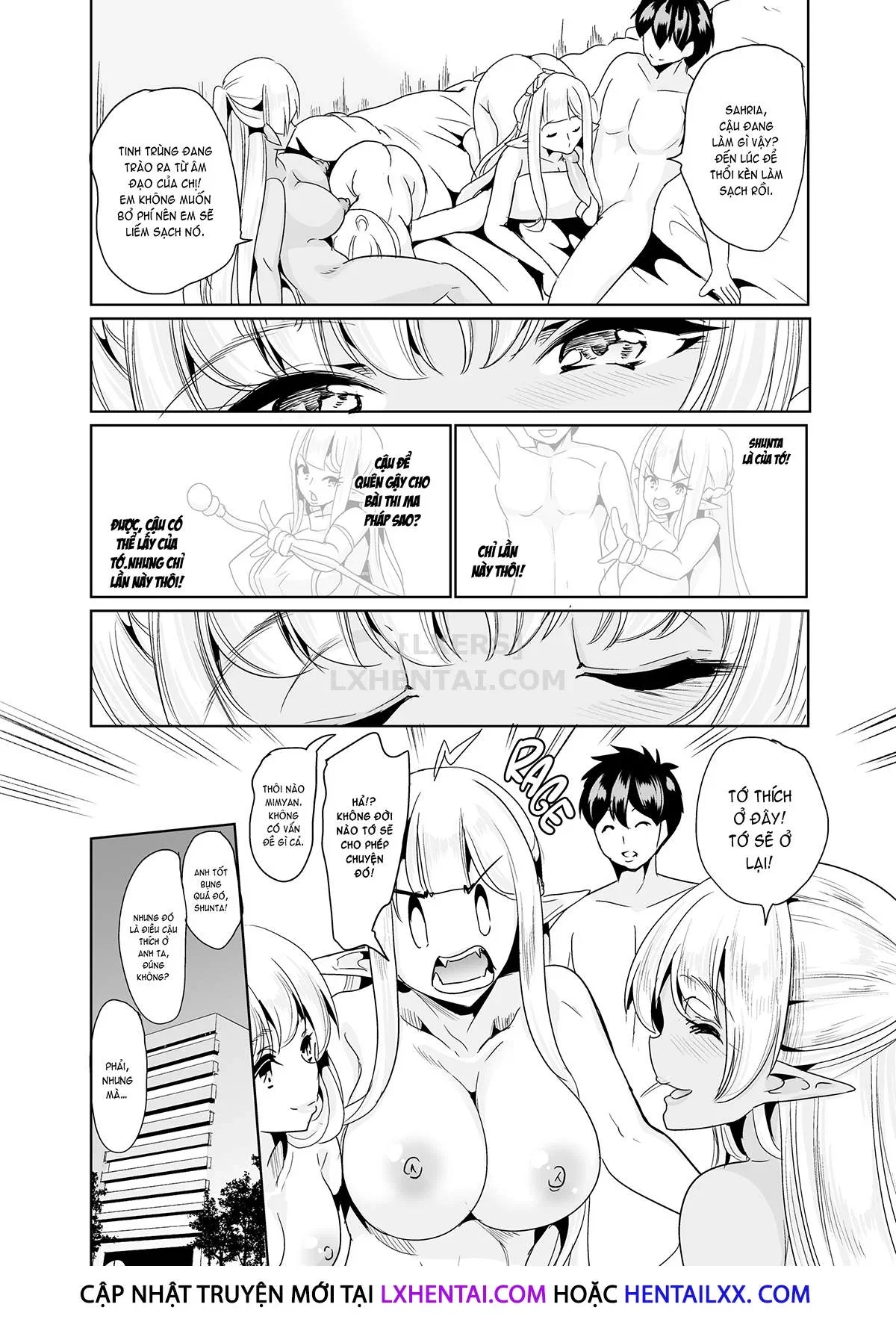 Chị Em Elf Dâm Đãng Tìm Chồng - Chapter 2 trang 38