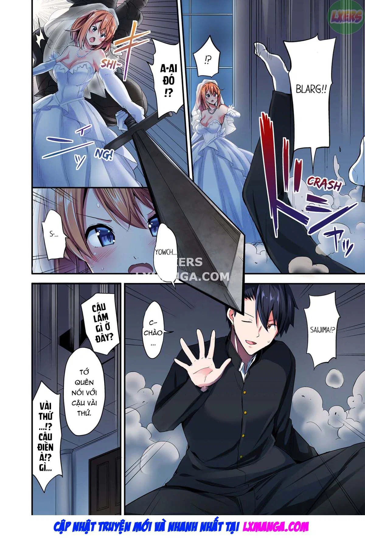 Tư thế cưỡi ngựa… làm tôi ra - Chapter 4 trang 55