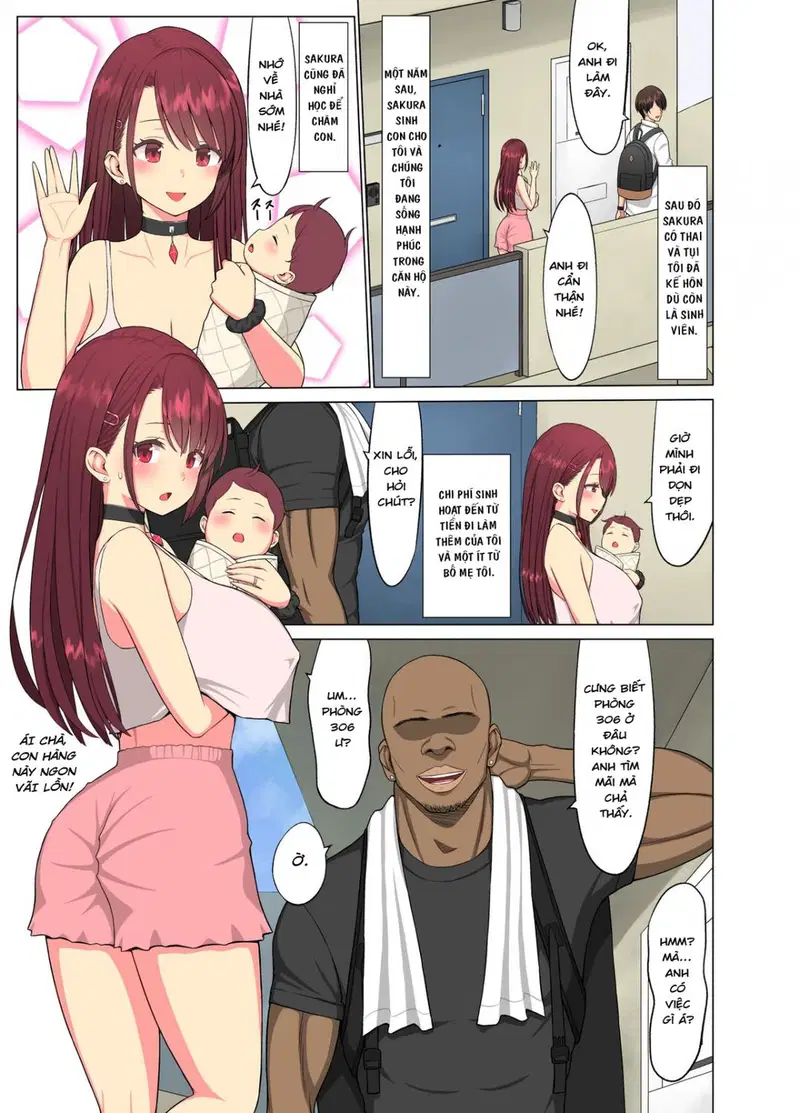 Kurui Tsuma~Komochi Joshidaisei Hitozuma ni Shinobiyoru Kuroi Kyokon - Oneshot trang 9