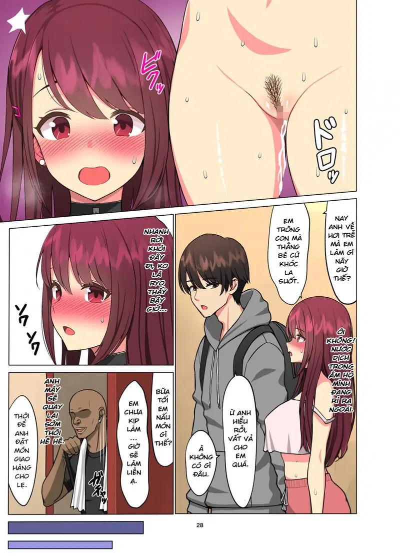 Kurui Tsuma~Komochi Joshidaisei Hitozuma ni Shinobiyoru Kuroi Kyokon - Oneshot trang 32
