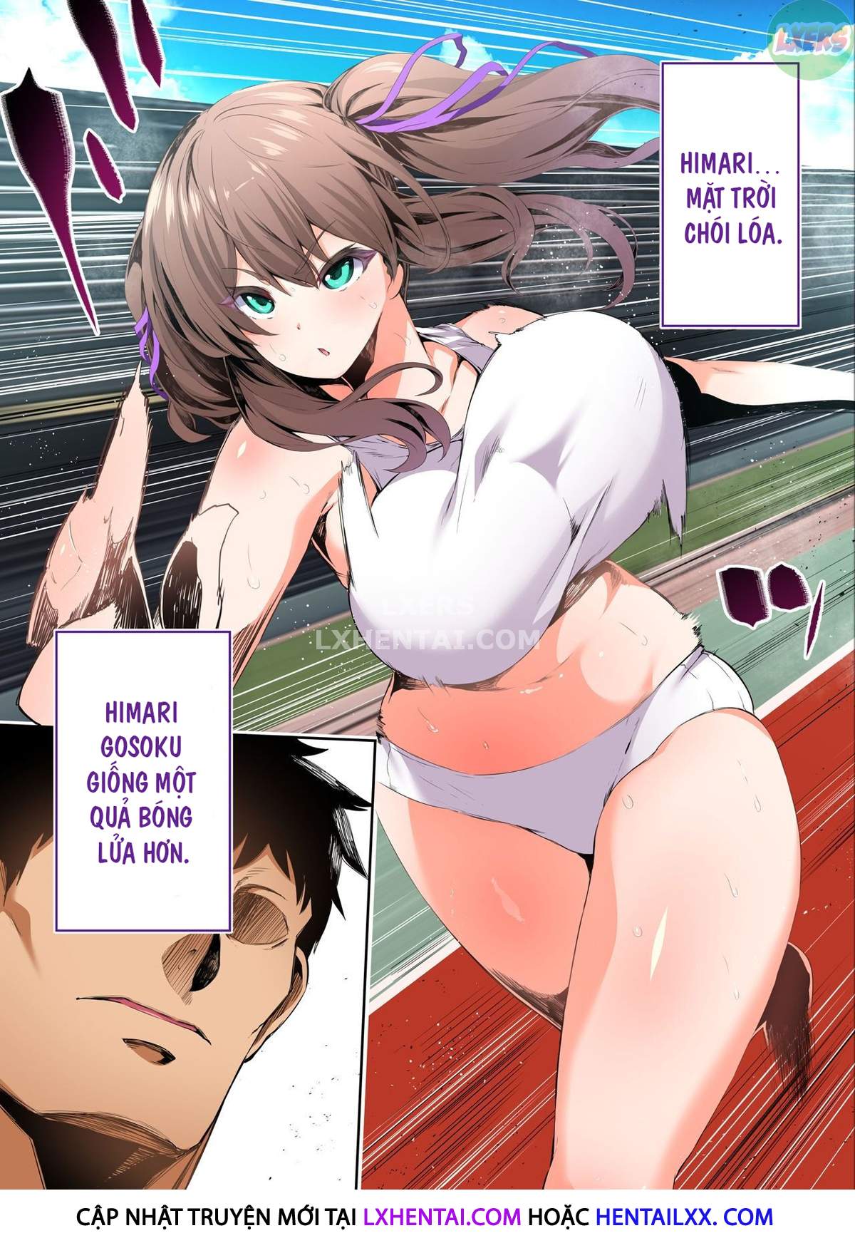 Hai cô nàng vú khủng đội điền kinh - Oneshot trang 5