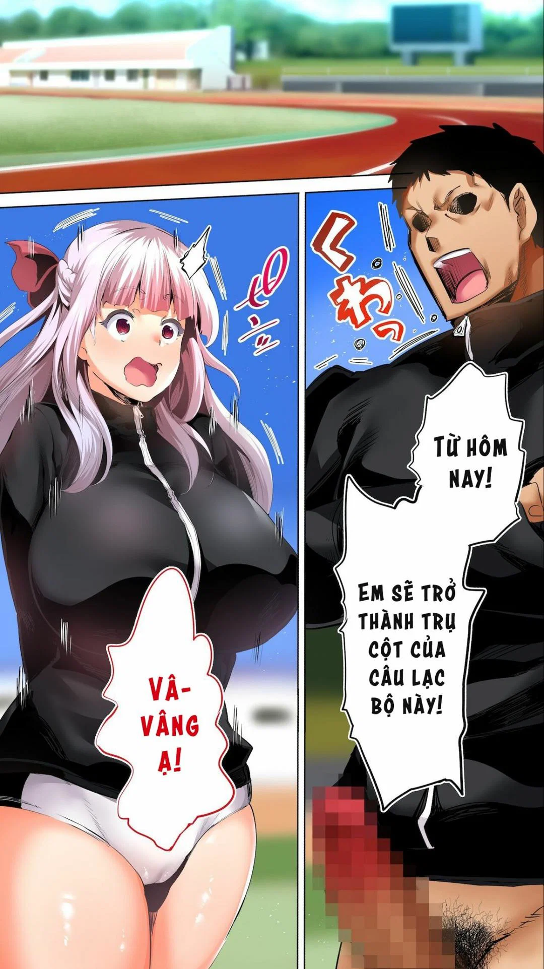 Hai cô nàng vú khủng đội điền kinh - Ch. 2 trang 48