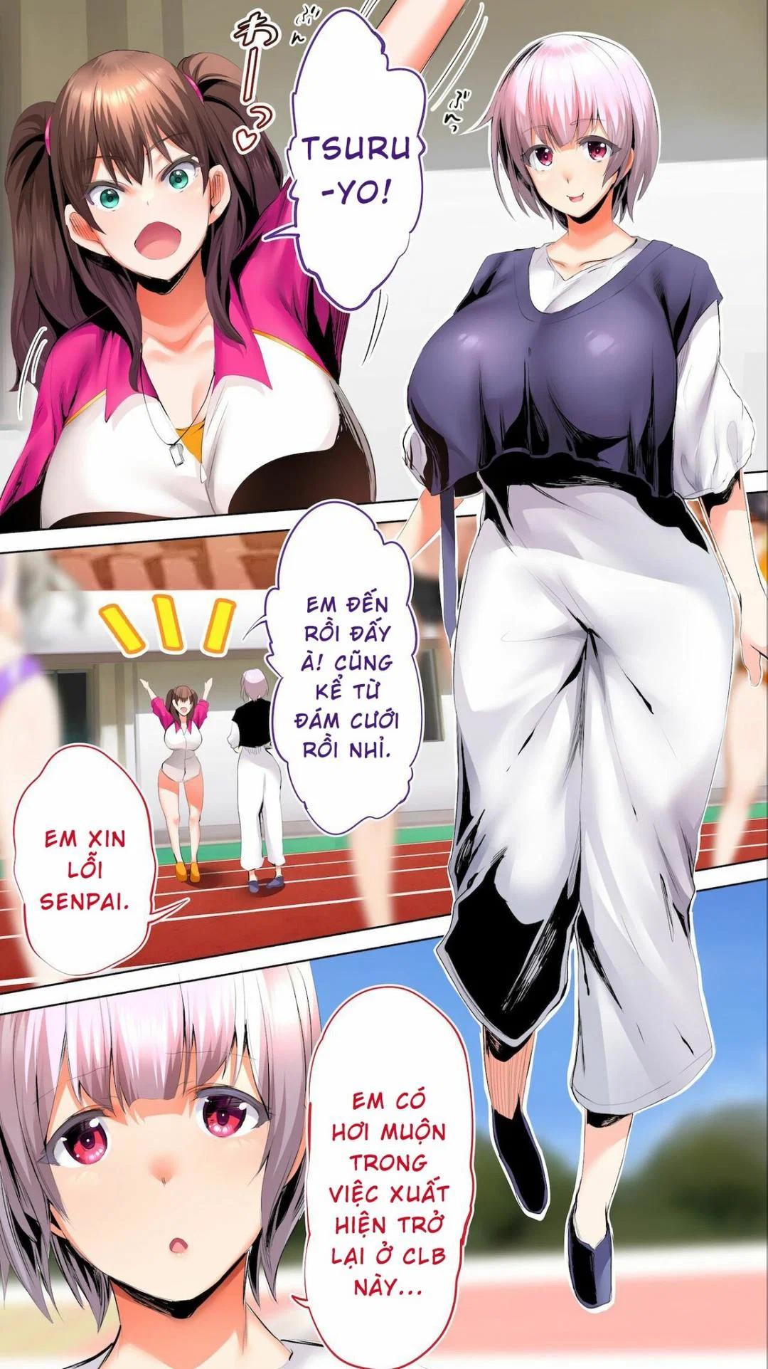 Hai cô nàng vú khủng đội điền kinh - Ch. 2 trang 132