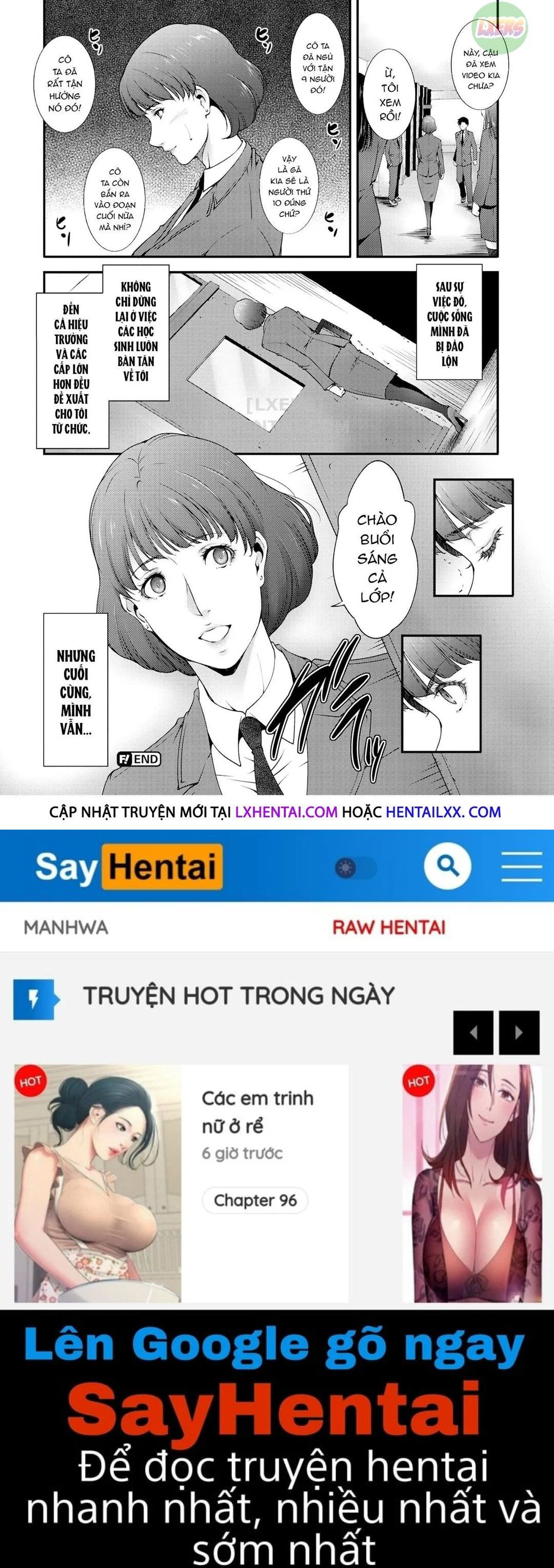 Hentai Không che: Cô giáo mãi đỉnh - Chap 03 - Sự hy sinh trang 22