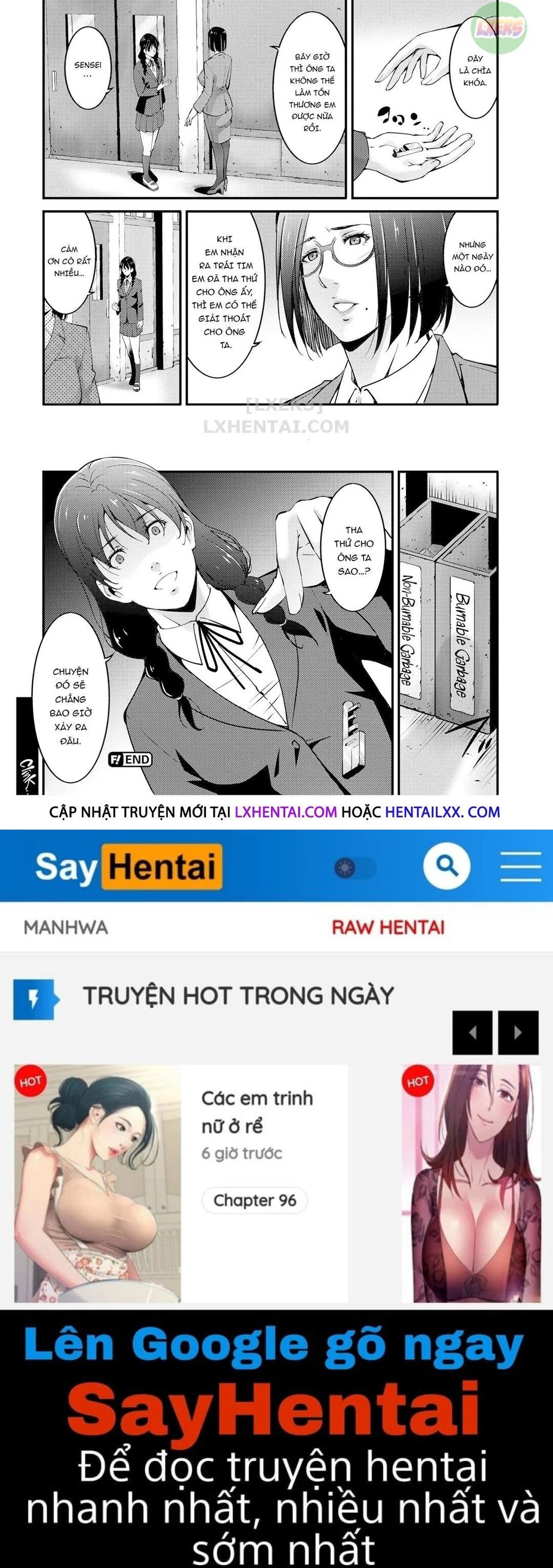 Hentai Không che: Cô giáo mãi đỉnh - Chap 04 - Cái kết cho kẻ cầm thú trang 22