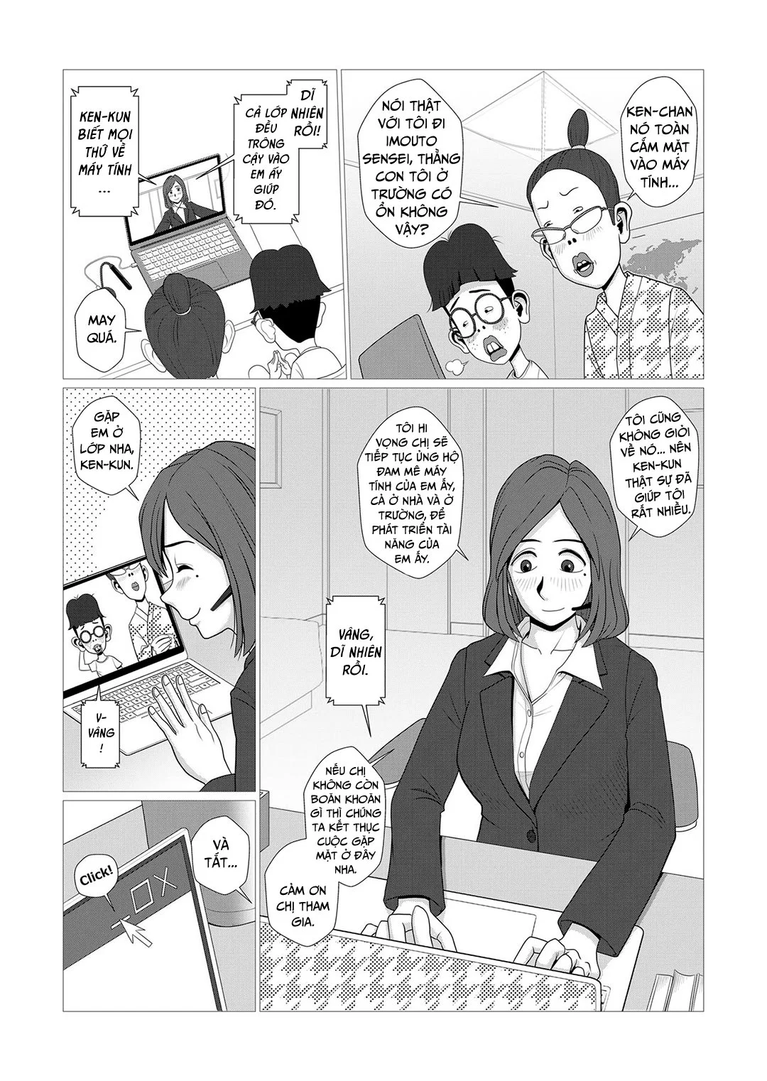 Cô giáo quên tắt webcam - Oneshot trang 2