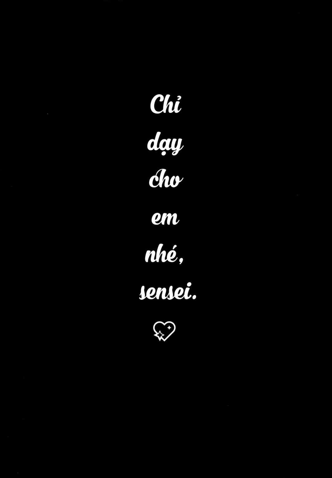 Sensei, hãy chỉ dạy cho em - Oneshot trang 4
