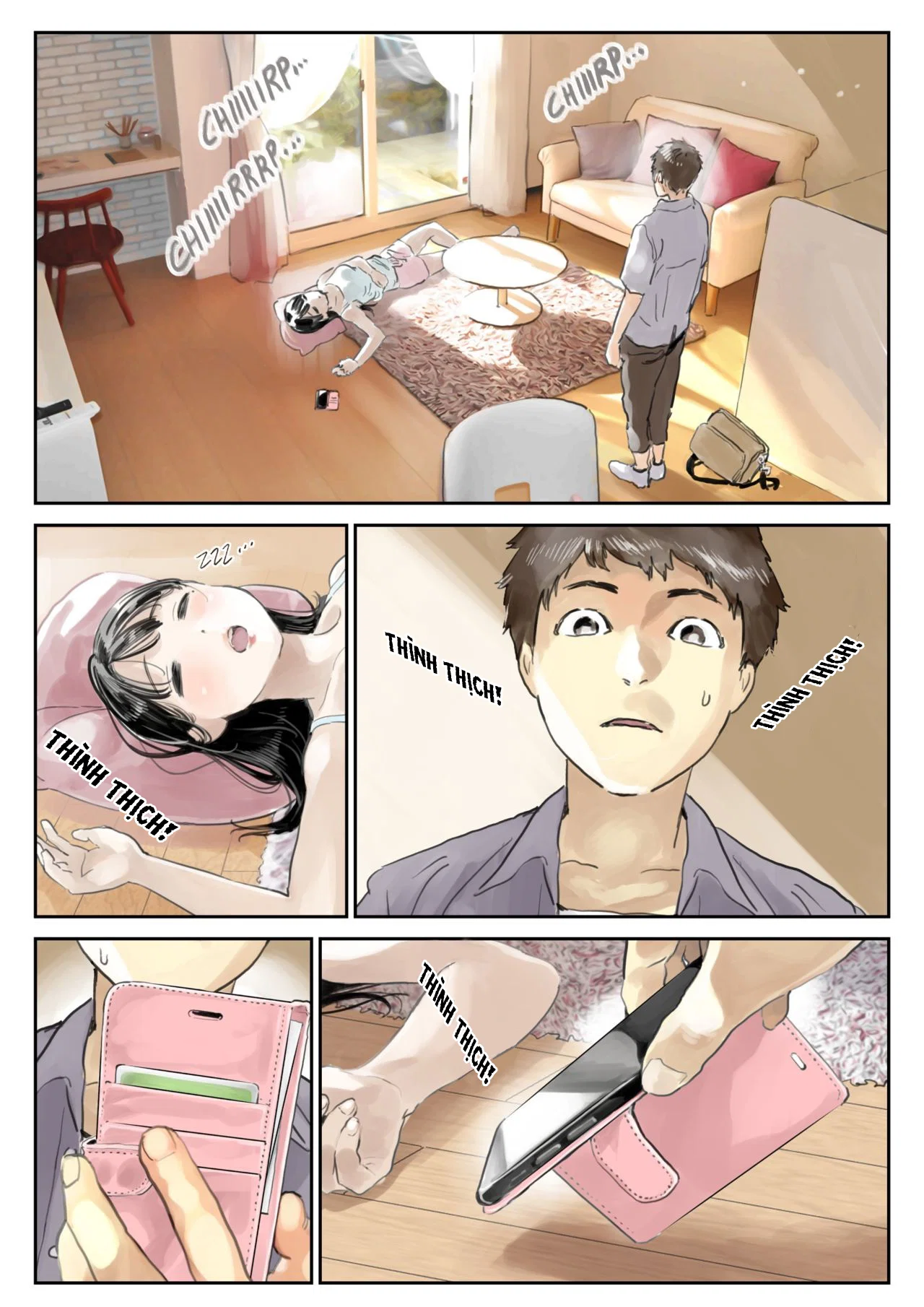 Truyện Phát hiện sừng khi xem trộm điện thoại bạn gái - Chapter 1 trang 6