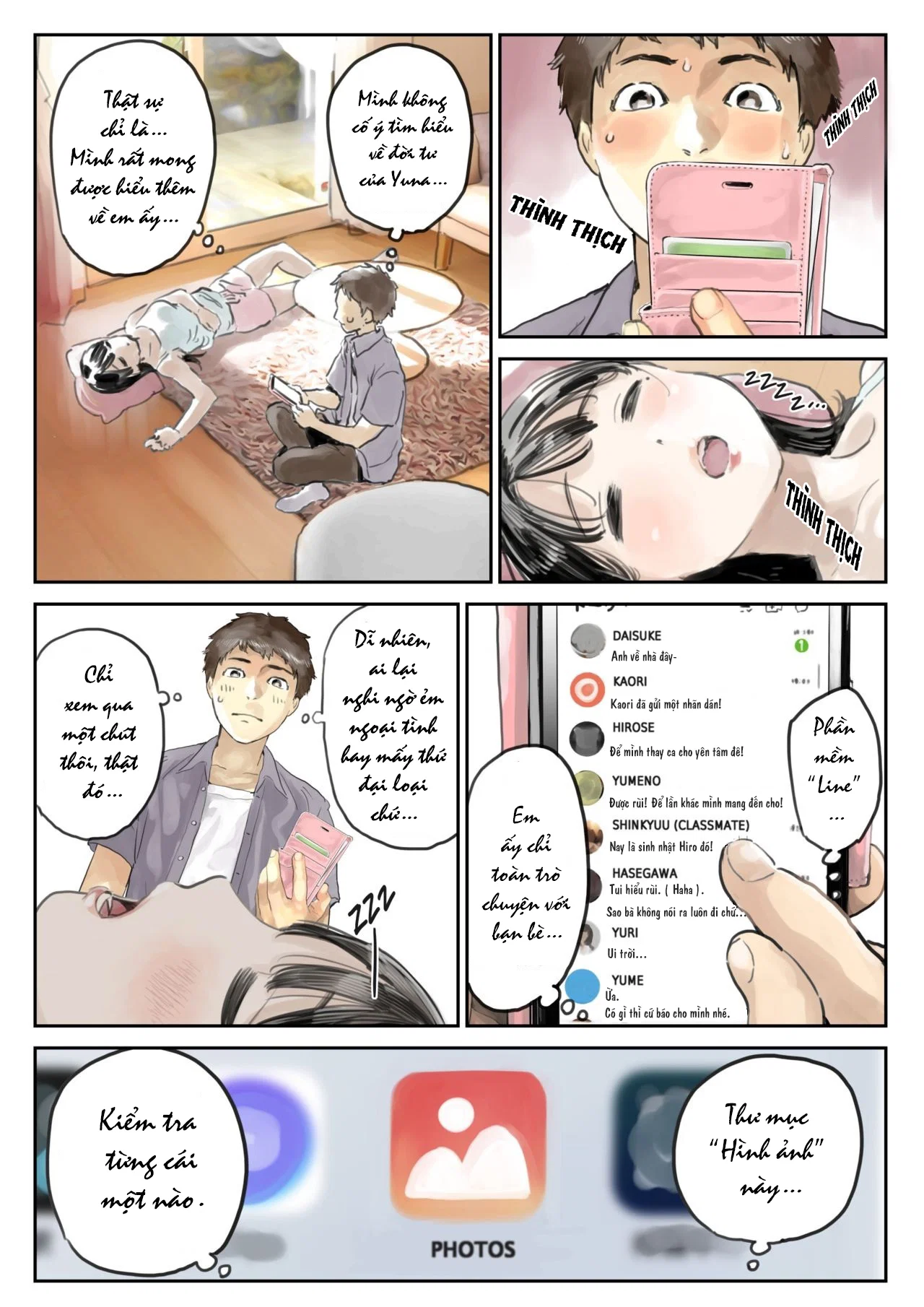 Truyện Phát hiện sừng khi xem trộm điện thoại bạn gái - Chapter 1 trang 13