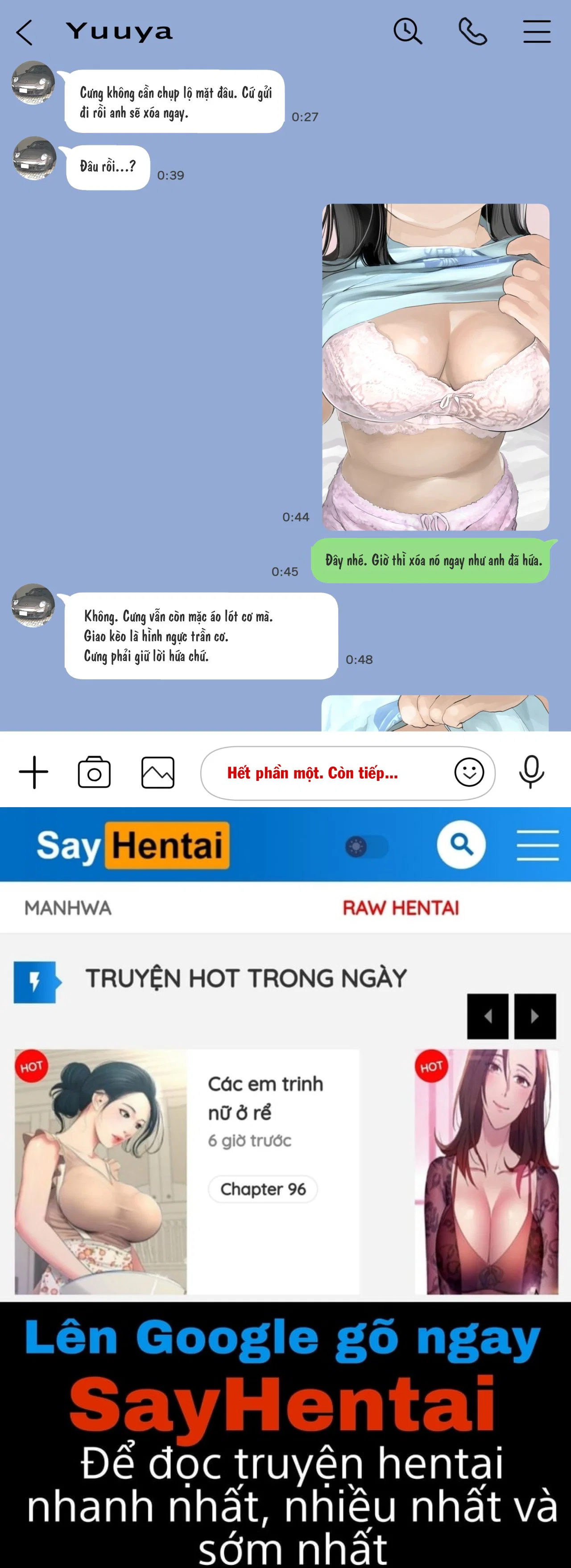Truyện Phát hiện sừng khi xem trộm điện thoại bạn gái - Chapter 1 trang 43