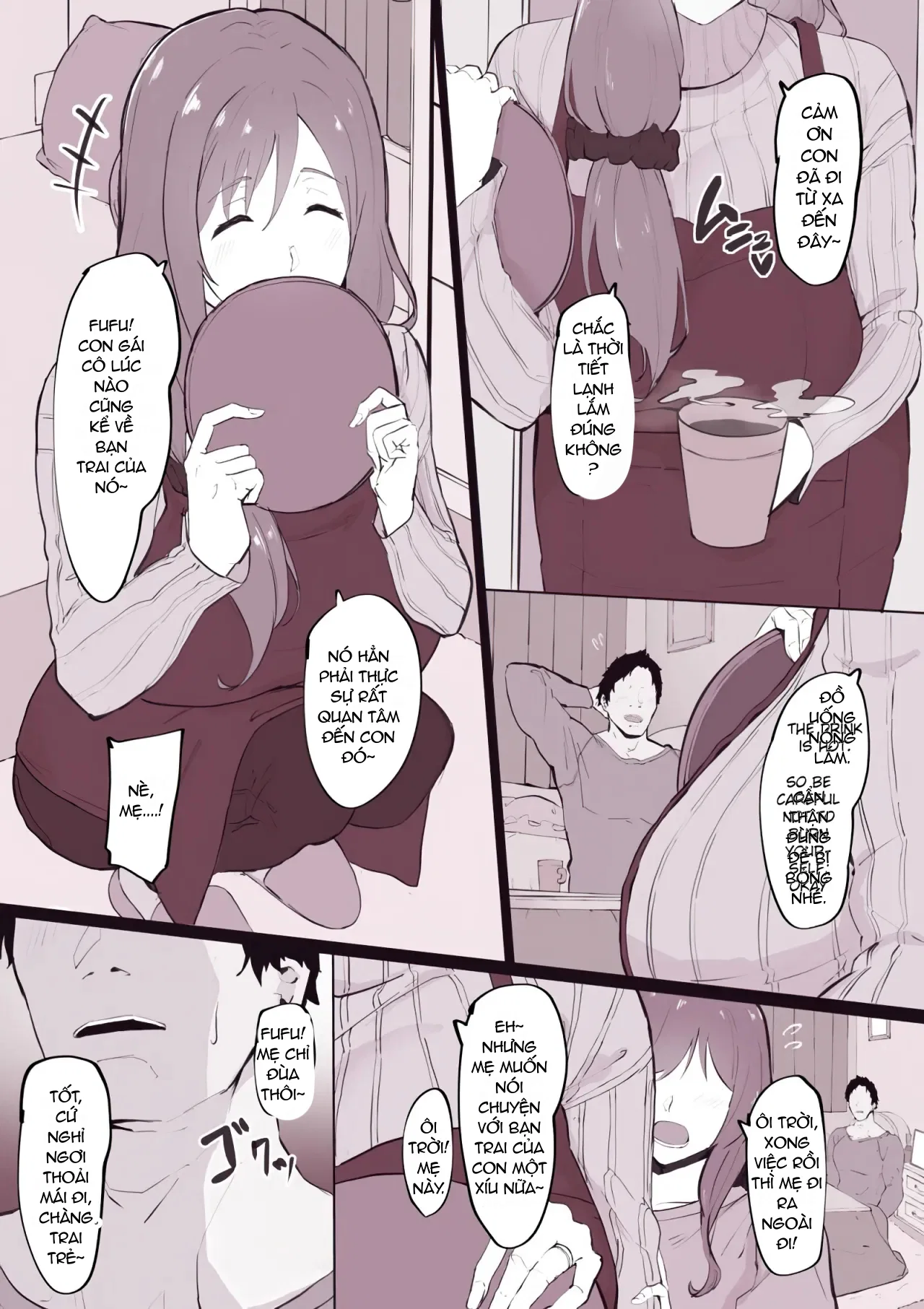 "Musume no Karesi ni Netorare Tyau Mama-san - Oneshot " - Chapter 1 trang 2