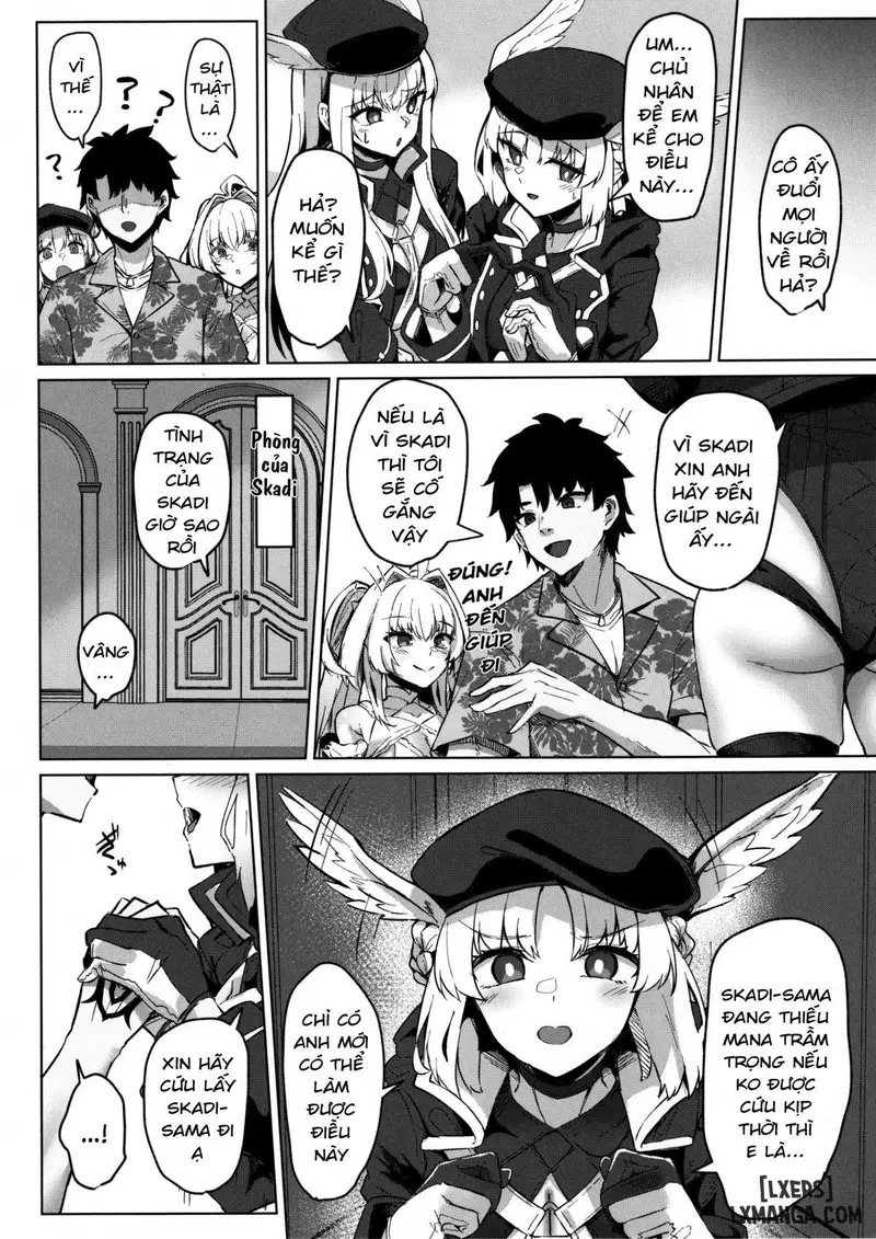 Kỳ nghỉ hè của Chaldea. Kết hôn và chuyển giao Mana với cô dâu Skad - Chapter 1 trang 6