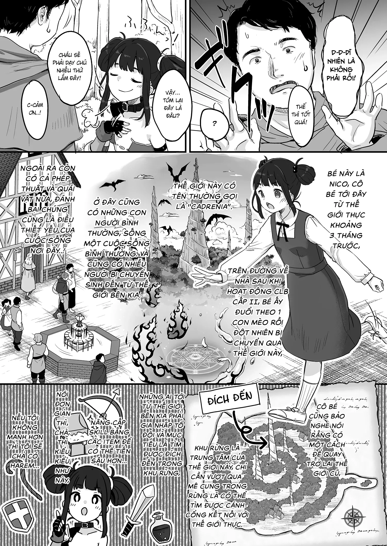 Hành trình mạo hiểm dị giới của Nico và Mob - Oneshot trang 6