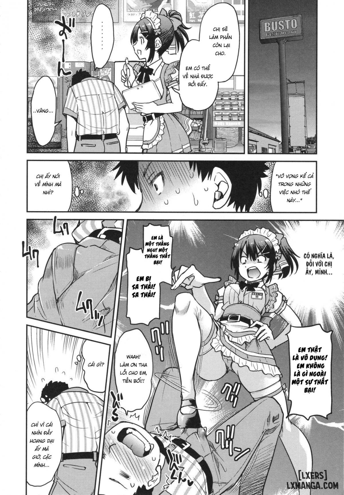 Toretate Famiresu Senpai wo Gyuutto Shibatta Gochisou Don - Chapter 1 trang 12