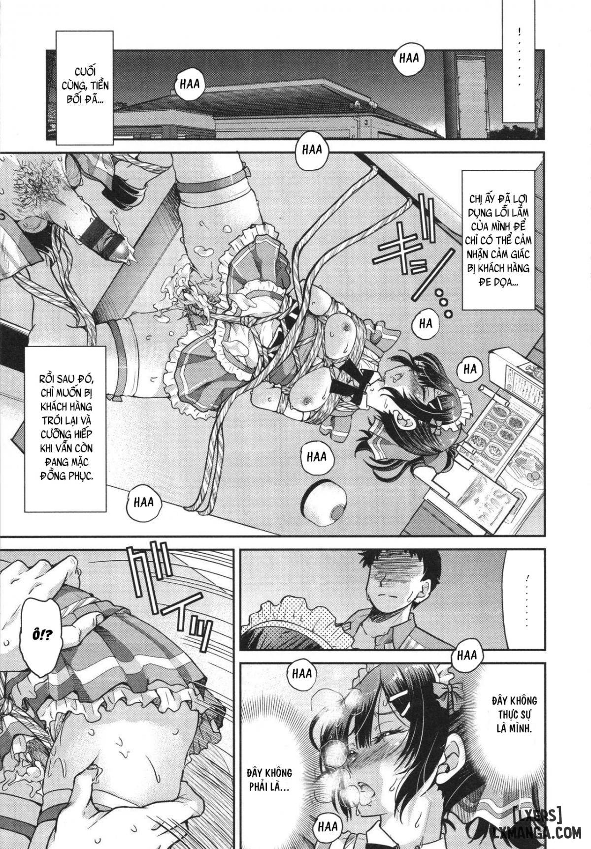 Toretate Famiresu Senpai wo Gyuutto Shibatta Gochisou Don - Chapter 1 trang 27