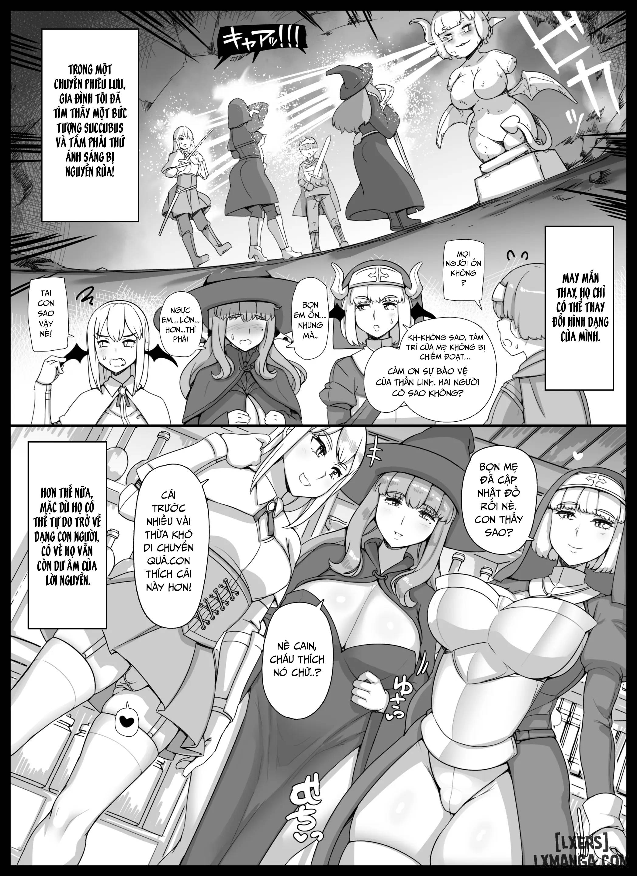 Haha Ane Oba Ga Succubus Na Shota Yuusha Harem Party - Chapter 1 trang 11