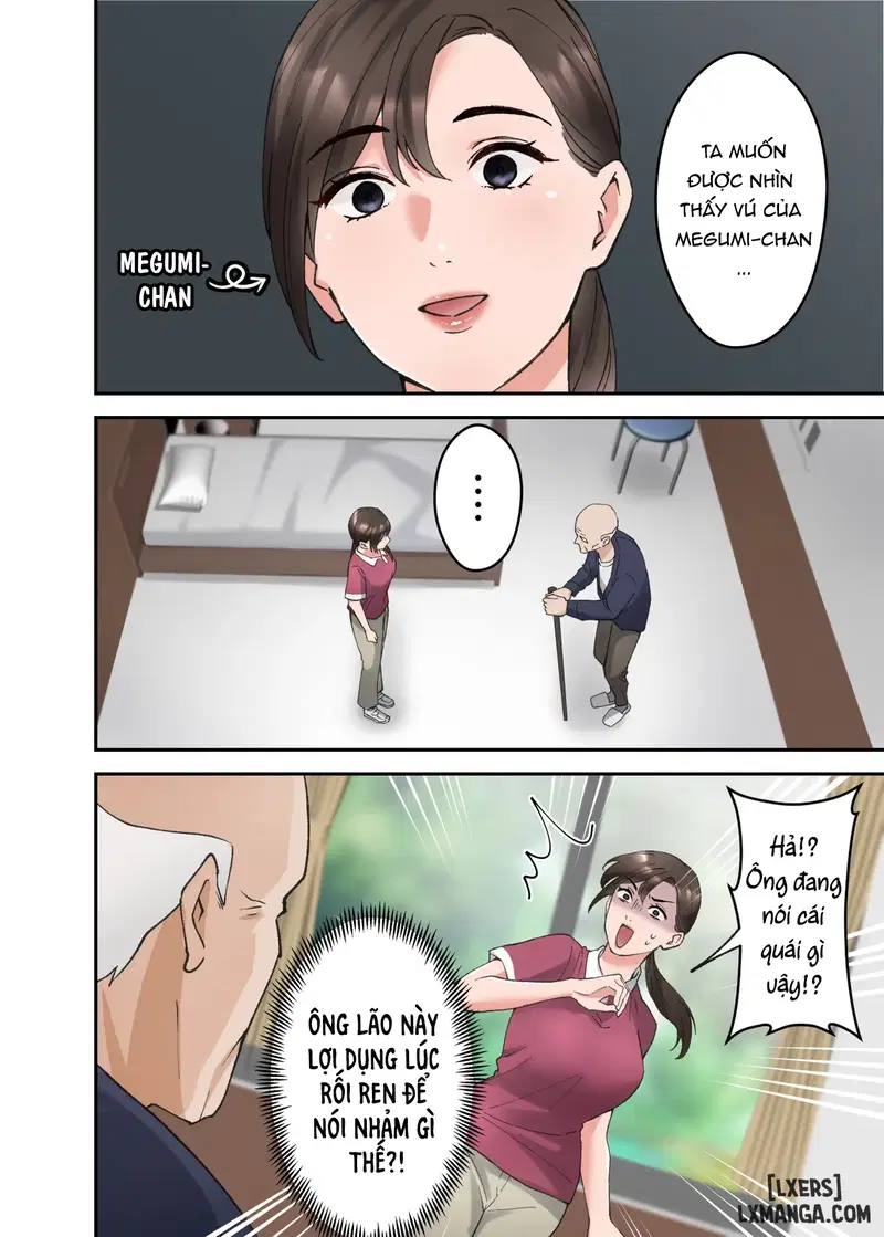 Hitozuma no Kaigoshi ga Yoboyobo Jii-san ni Ikasare Makuru Hanashi- Truyện Màu - Chapter 1 trang 7
