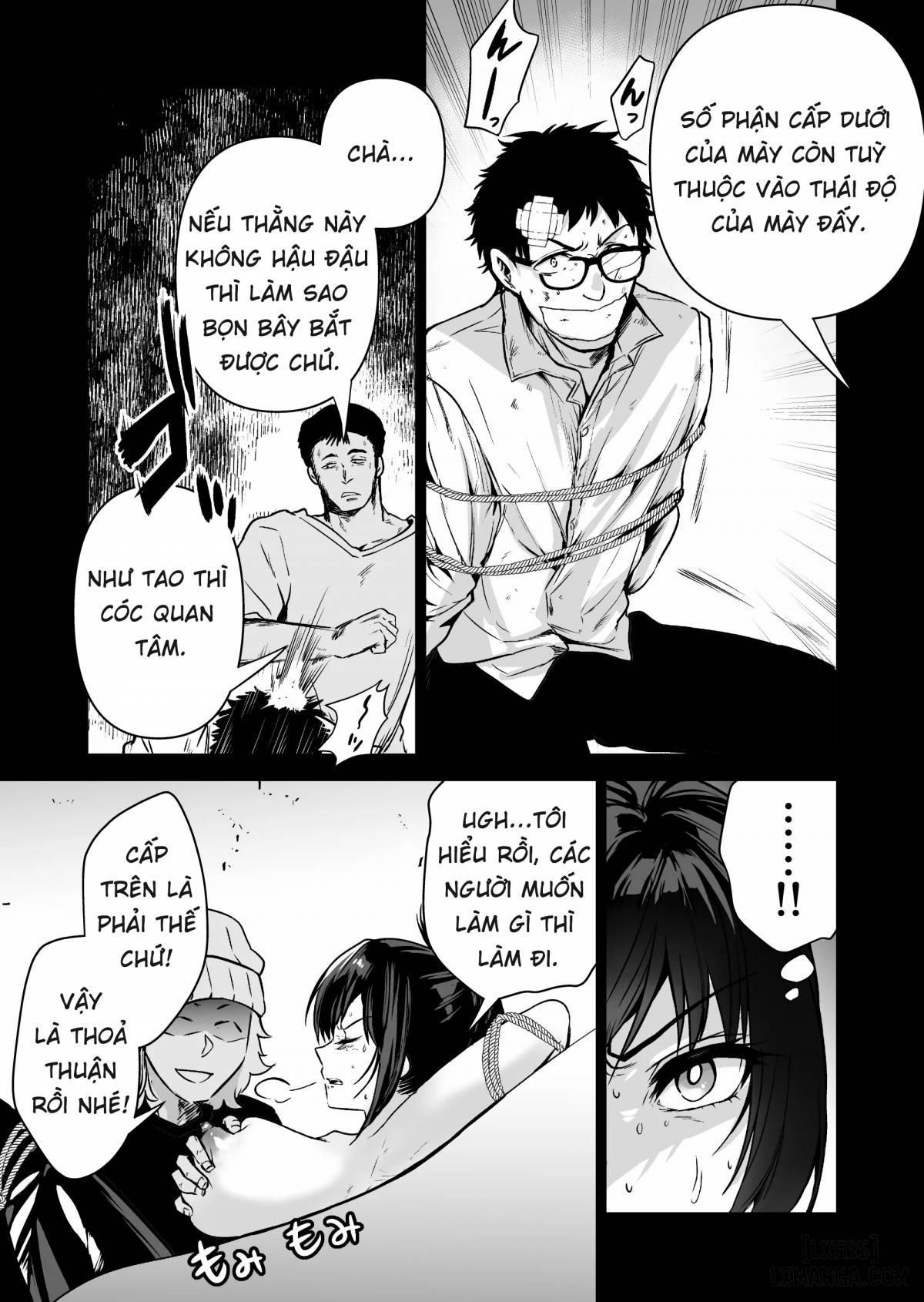 Hema Shita Boku o Kabatte Tsukamatta Senpai Onna Sousakan ga Akutou-domo ni Biyaku-zuke de Yarareru Sugata ni Kuzu Bokki - Chapter 2 trang 5