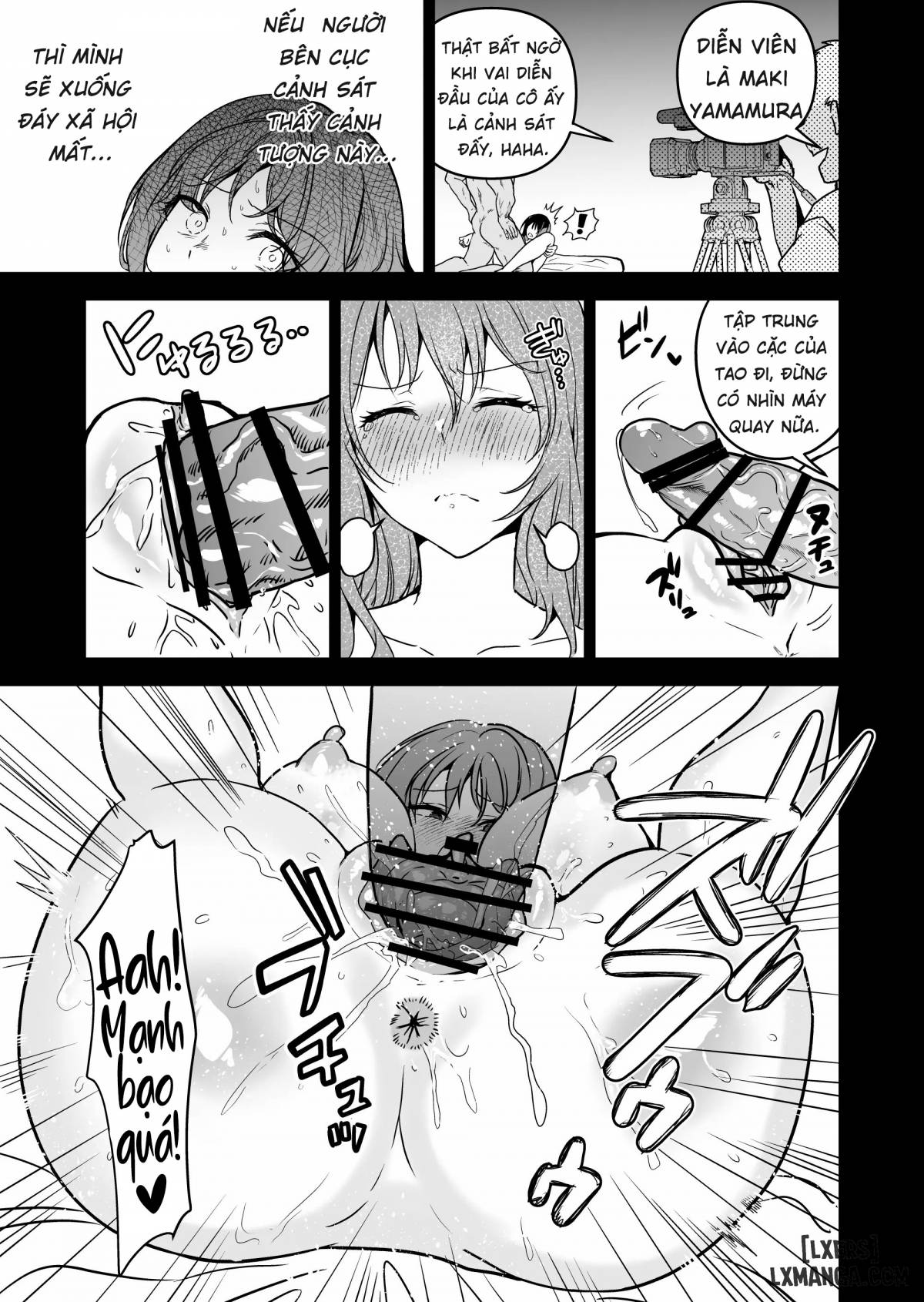 Hema Shita Boku o Kabatte Tsukamatta Senpai Onna Sousakan ga Akutou-domo ni Biyaku-zuke de Yarareru Sugata ni Kuzu Bokki - Chapter 4 trang 9