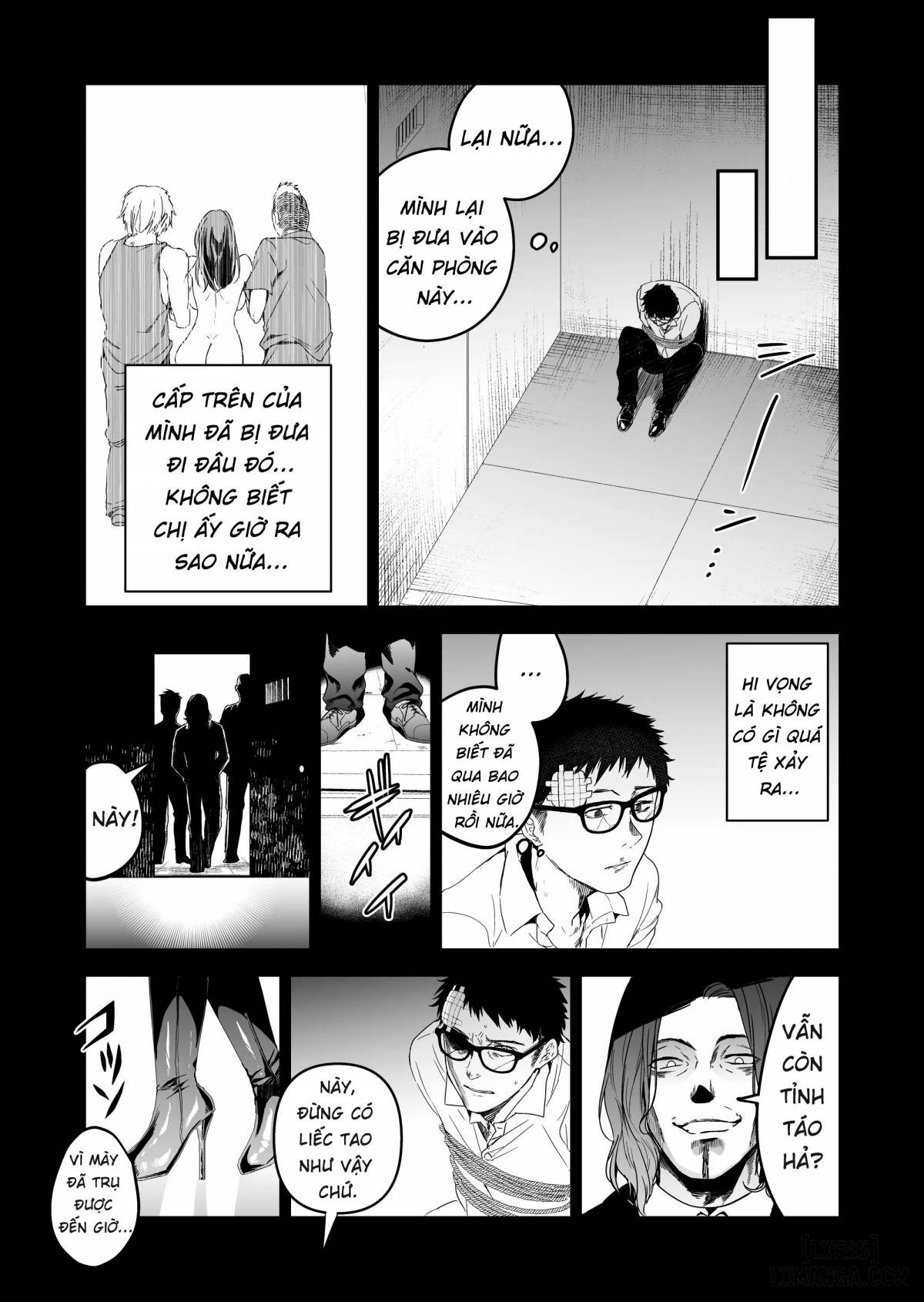 Hema Shita Boku o Kabatte Tsukamatta Senpai Onna Sousakan ga Akutou-domo ni Biyaku-zuke de Yarareru Sugata ni Kuzu Bokki - Chapter 4 trang 16
