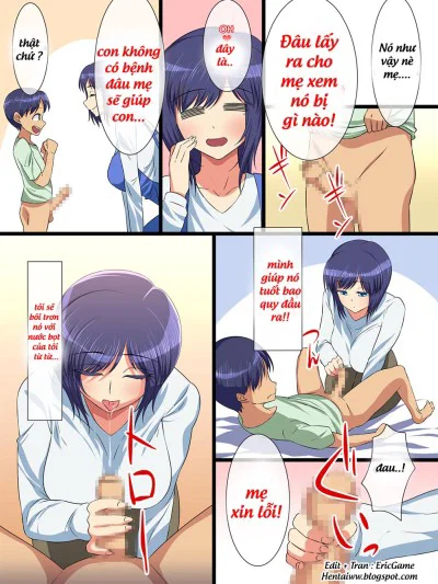 Hahabote! Dougan Kyonyuu Okaa-san ga Musuko ni Haramasarete Shiawase ni Naru Hanash - Chapter 1 trang 11